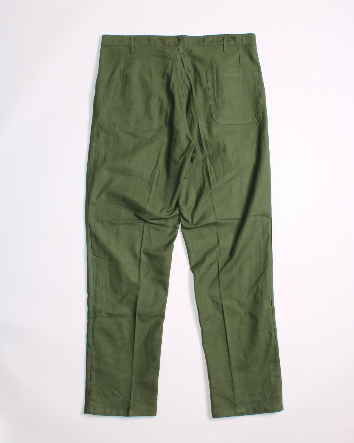 VINTAGE SWEDISH ARMY FATIGUE PANTS GREEN - W38