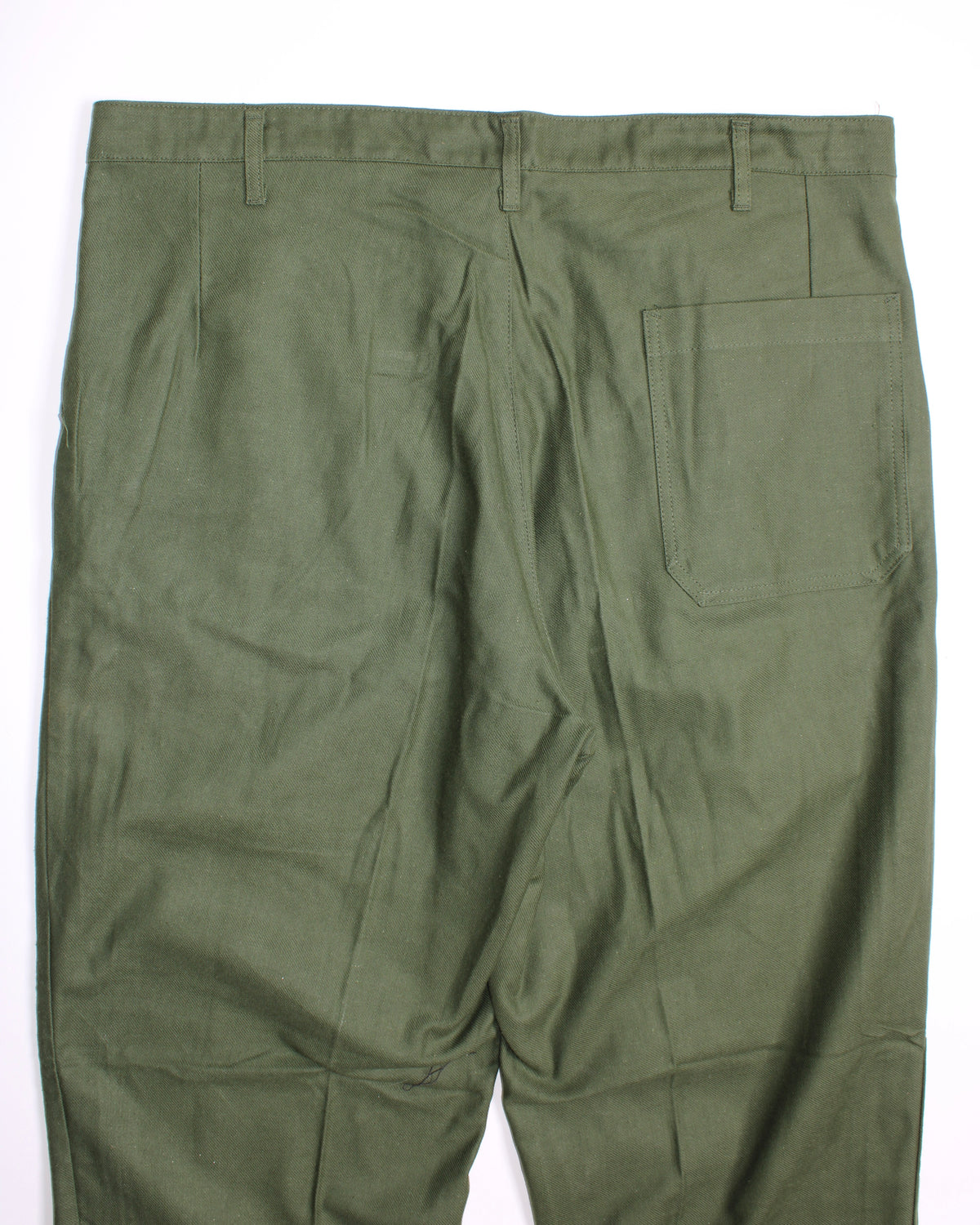 VINTAGE SWEDISH ARMY FATIGUE PANTS GREEN - W38