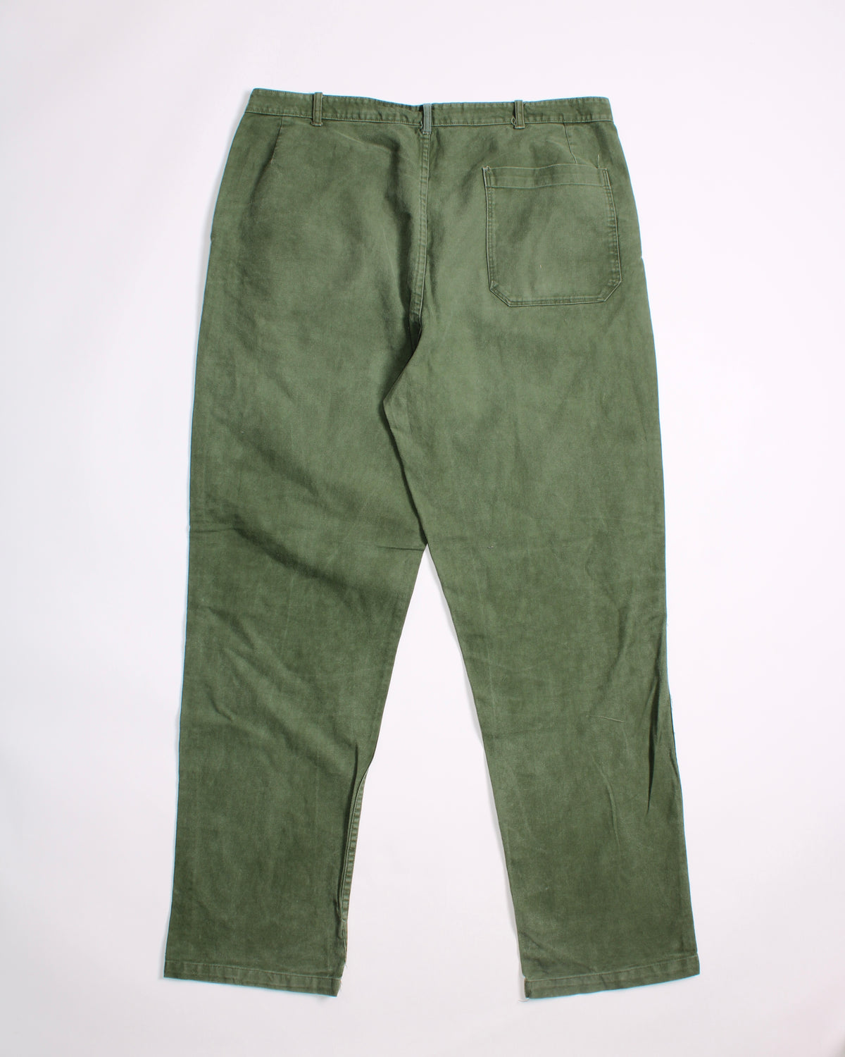 VINTAGE SWEDISH ARMY FATIGUE PANTS GREEN - W40