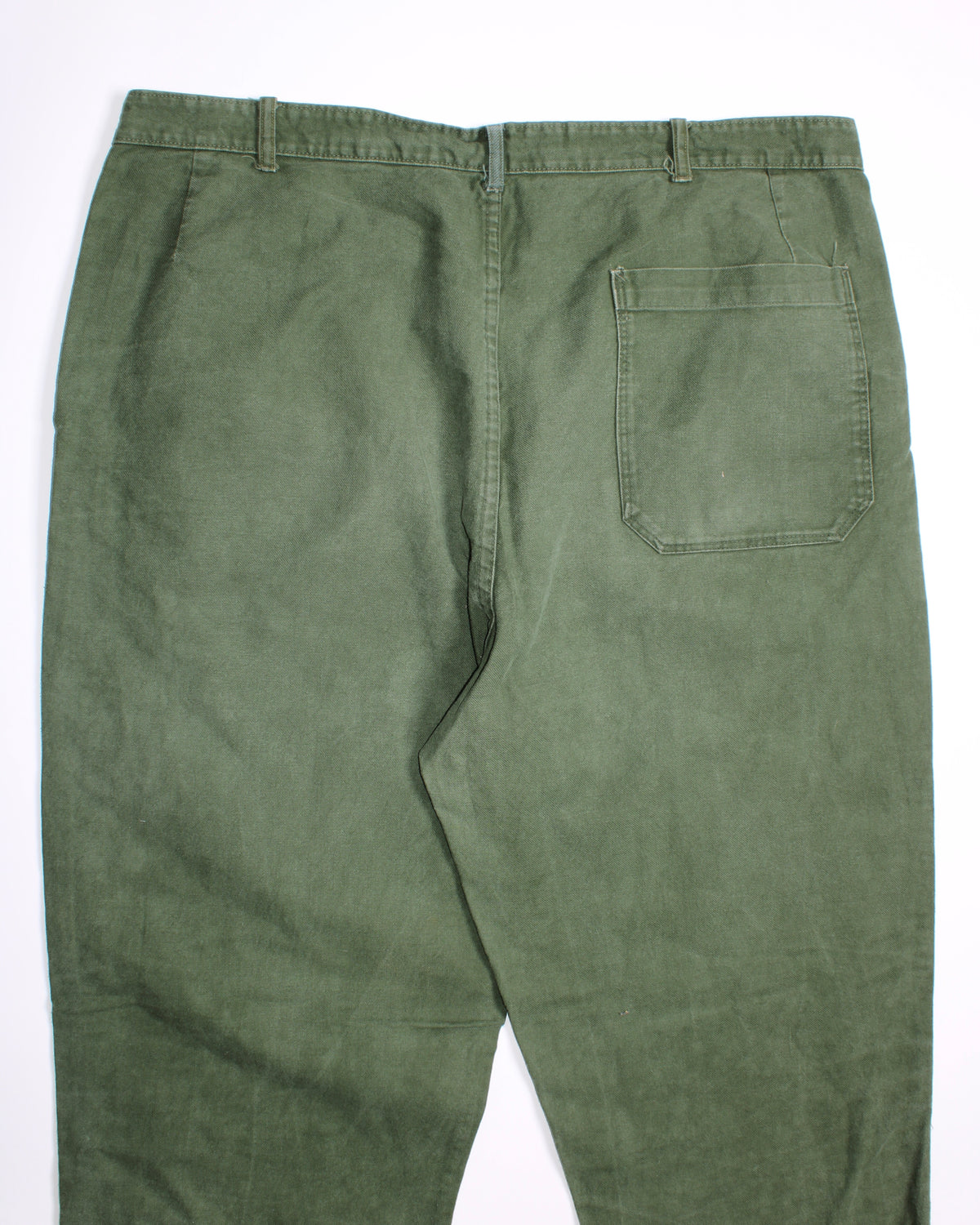 VINTAGE SWEDISH ARMY FATIGUE PANTS GREEN - W40