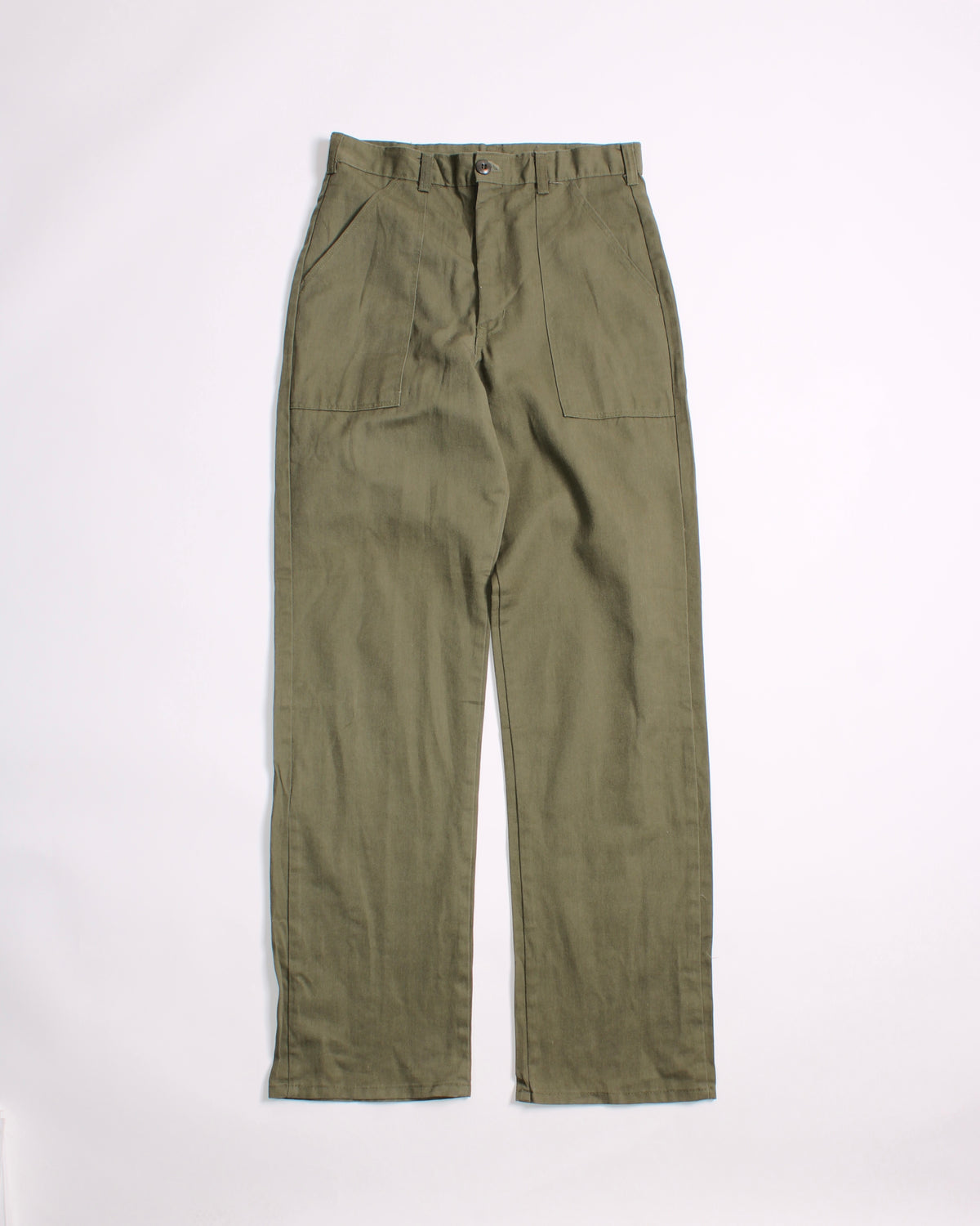 US ARMY VINTAGE OG 507 FATIGUE PANTS OLIVE GREEN - W30/W31