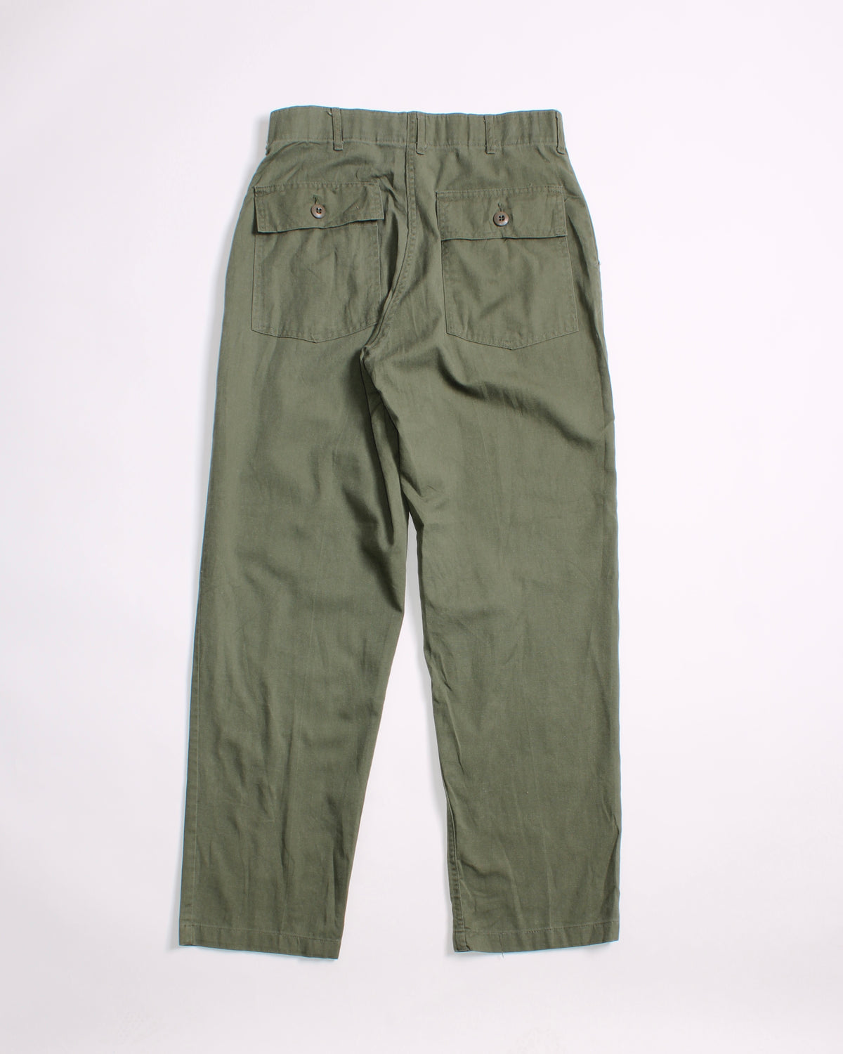 US ARMY VINTAGE OG 507 FATIGUE PANTS OLIVE GREEN - W32