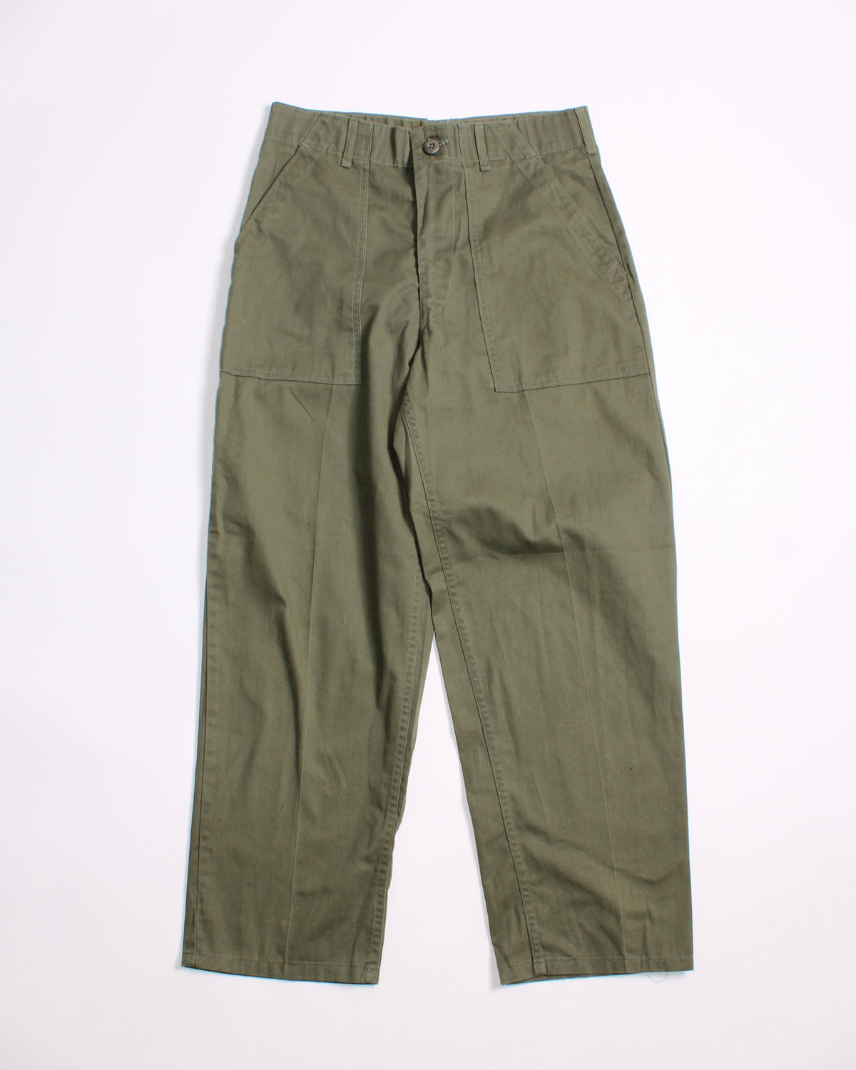 US ARMY VINTAGE OG 507 FATIGUE PANTS OLIVE GREEN - W30