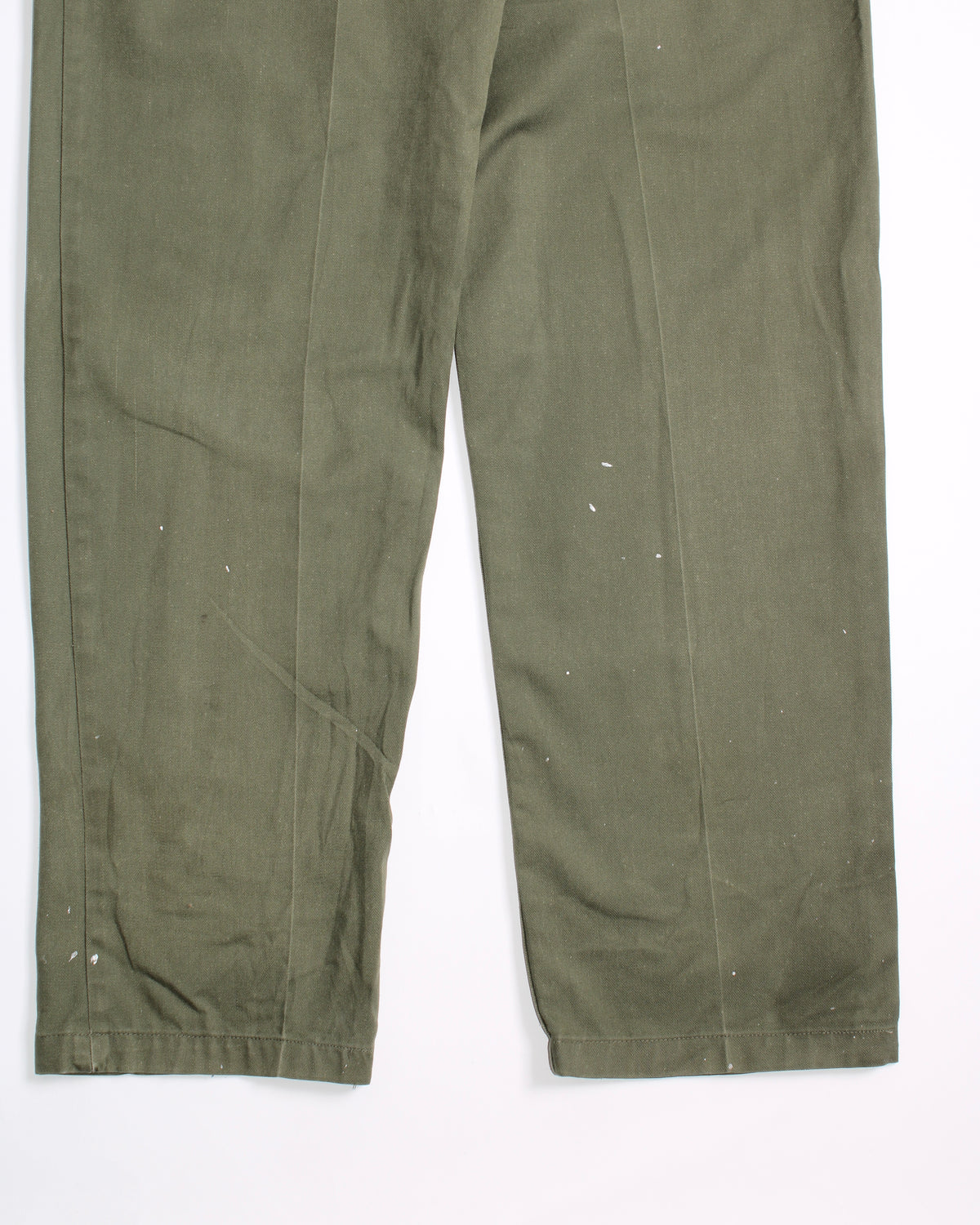 US ARMY VINTAGE OG 507 FATIGUE PAINTER PANTS OLIVE GREEN - W30