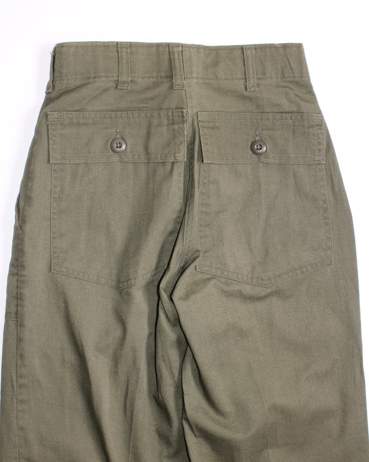 US ARMY VINTAGE OG 507 FATIGUE PANTS OLIVE GREEN - W26