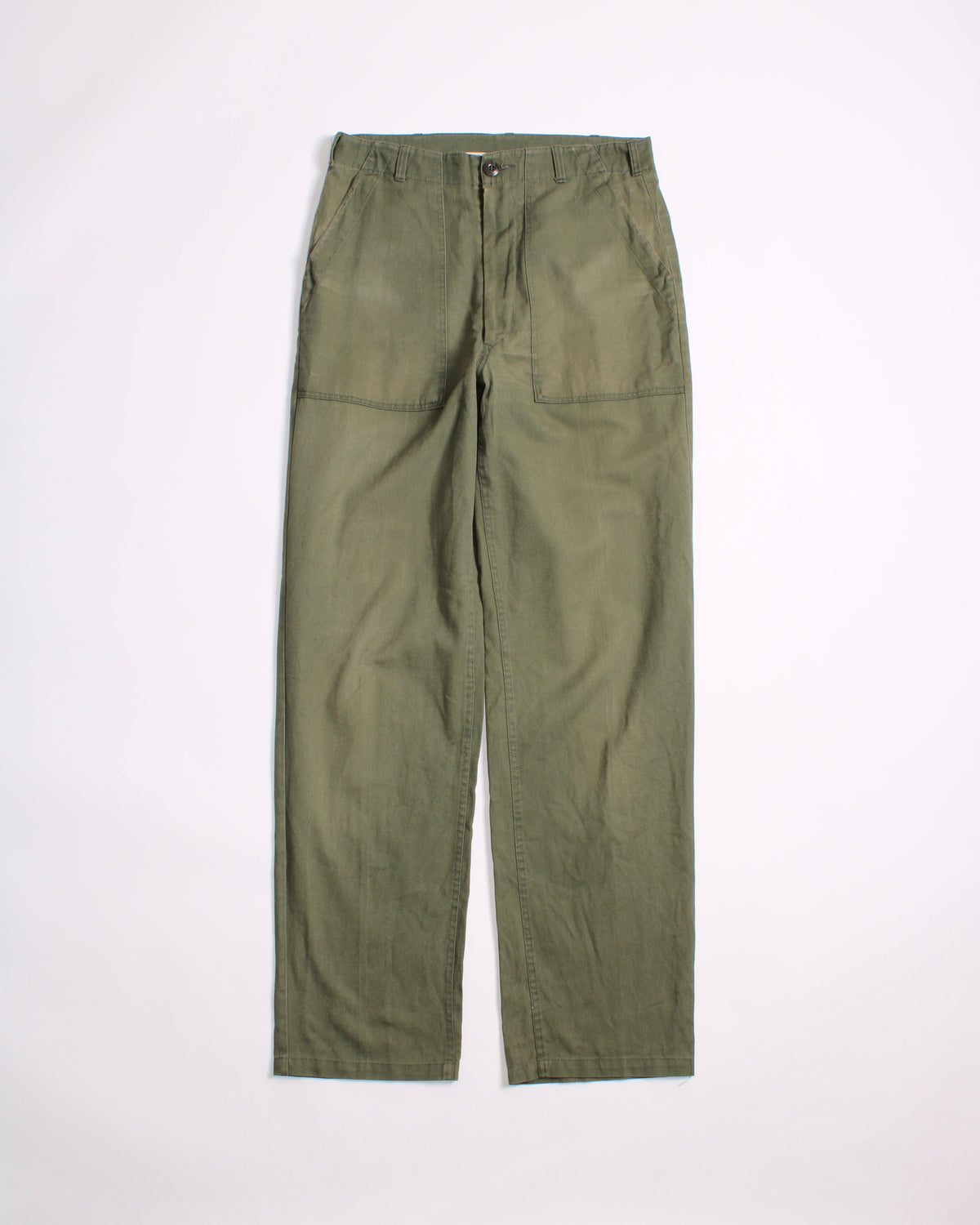 US ARMY VINTAGE OG 507 FATIGUE PANTS OLIVE GREEN - W32