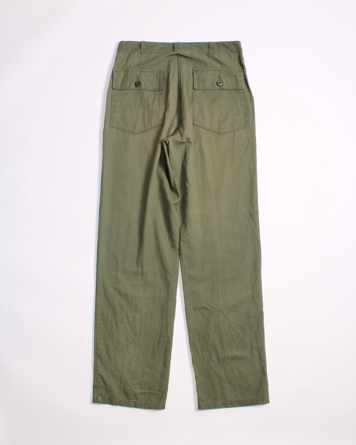 US ARMY VINTAGE OG 507 FATIGUE PANTS OLIVE GREEN - W32