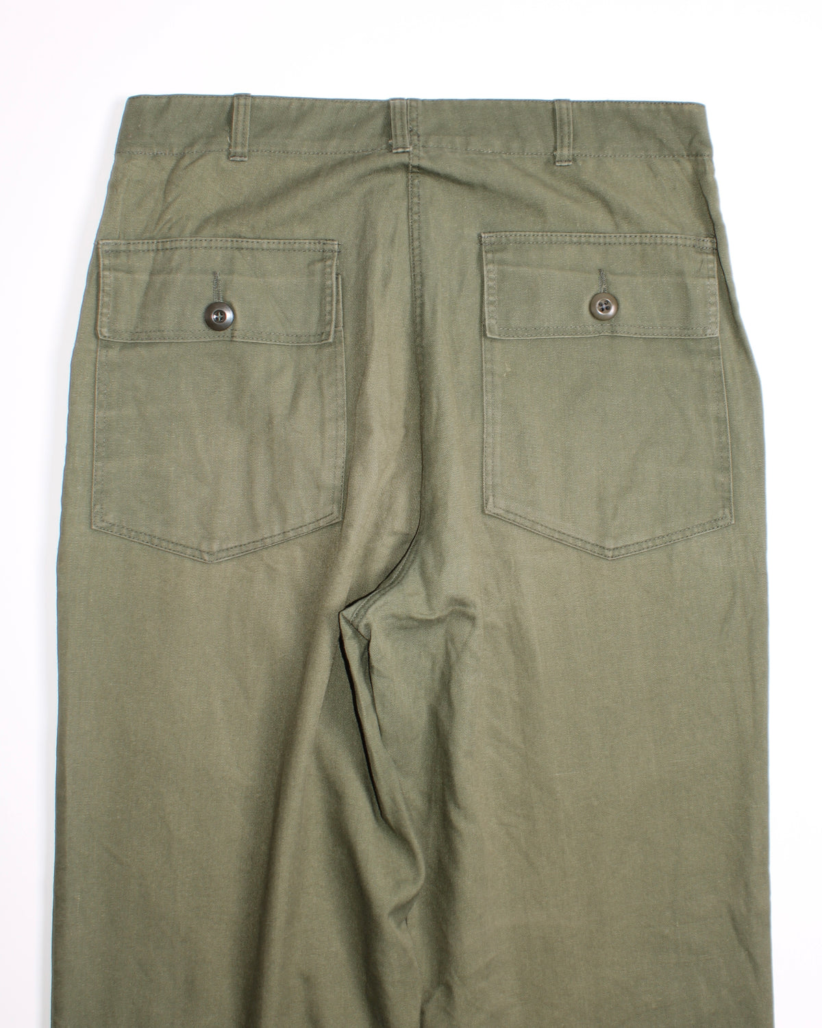 US ARMY VINTAGE OG 507 FATIGUE PANTS OLIVE GREEN - W32