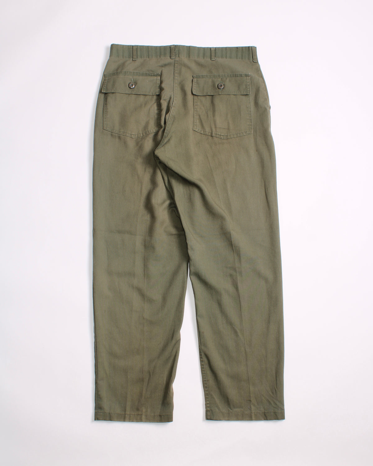 US ARMY VINTAGE OG 507 FATIGUE PANTS OLIVE GREEN - W36