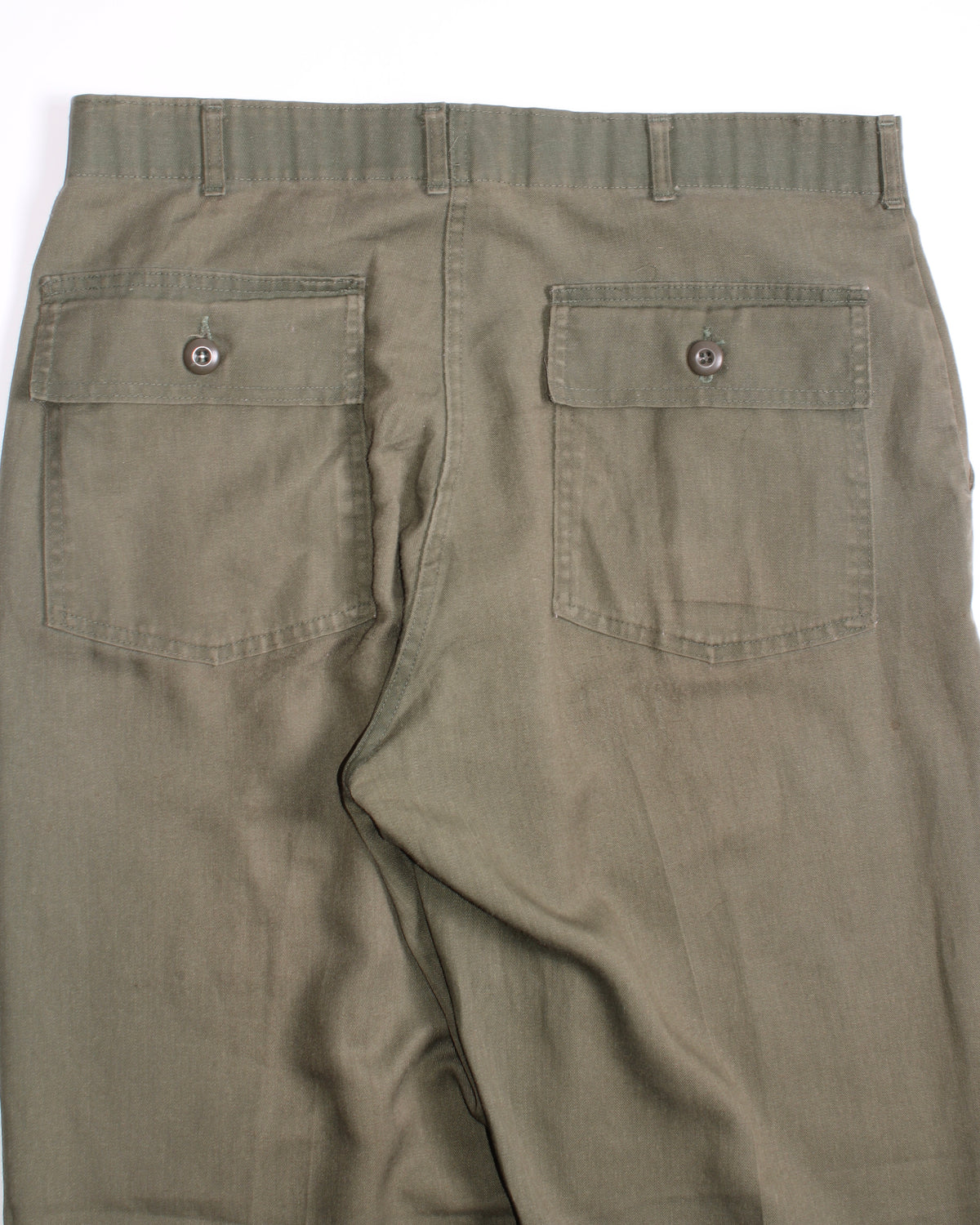 US ARMY VINTAGE OG 507 FATIGUE PANTS OLIVE GREEN - W36