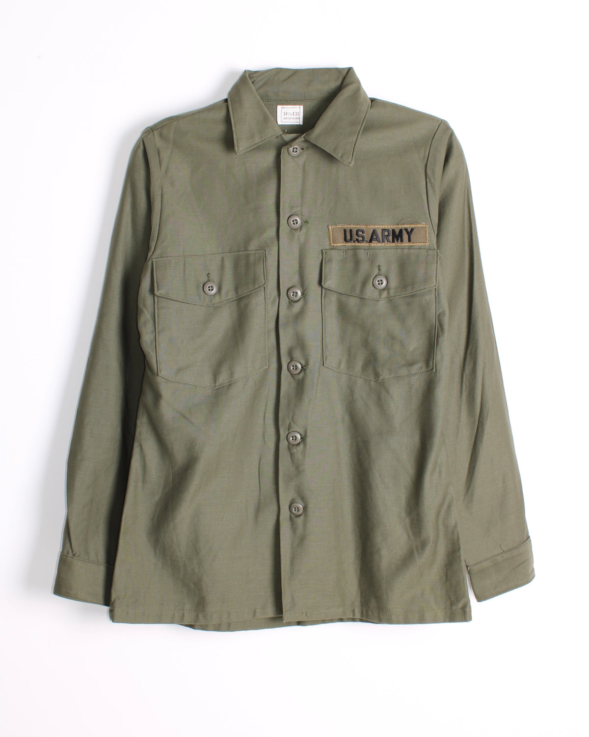 US ARMY OG 107 FATIGUE SHIRT GREEN - S/M
