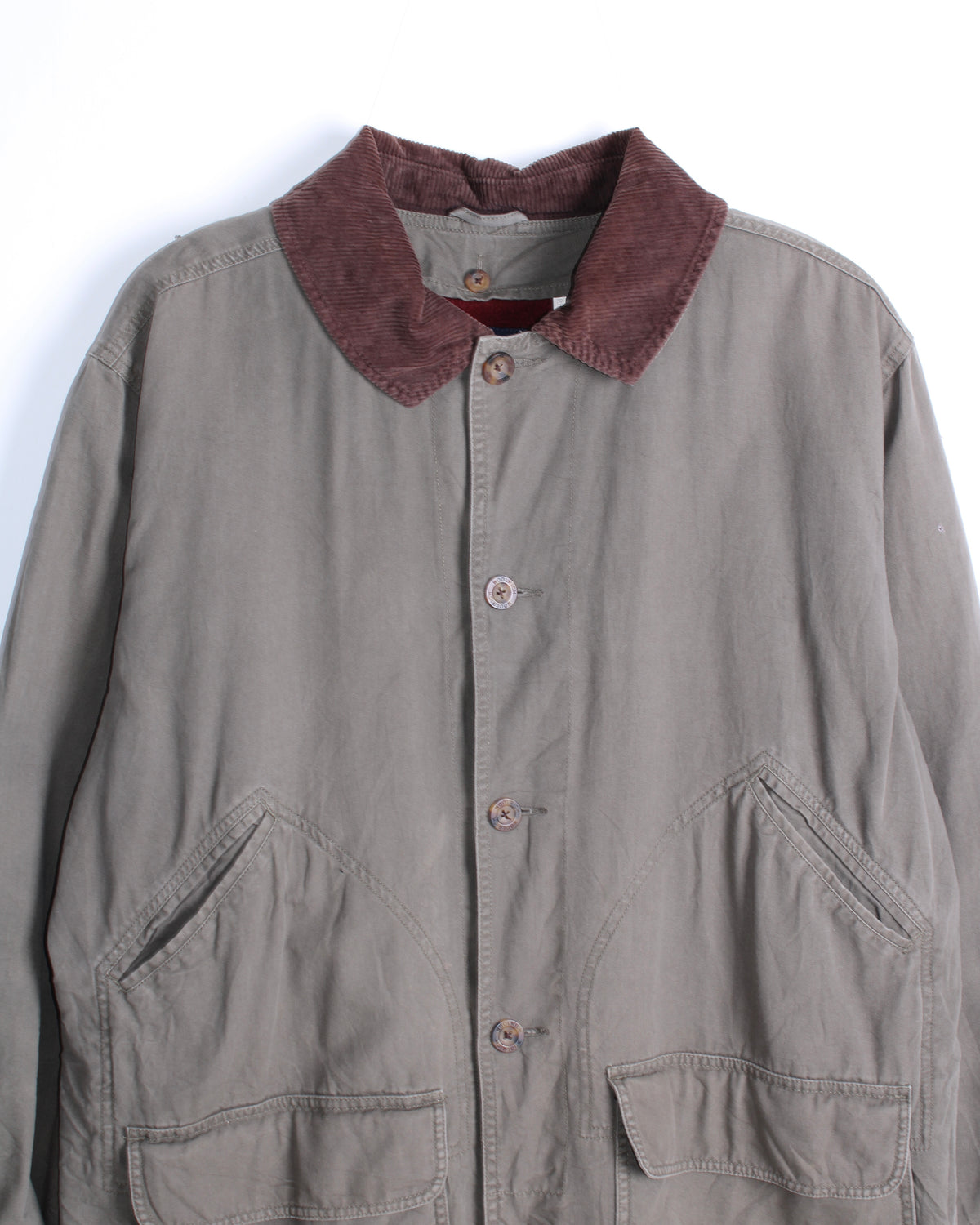 WOOLRICH VINTAGE LODEN HUNTING JACKET CANVAS FADED GREEN - XL