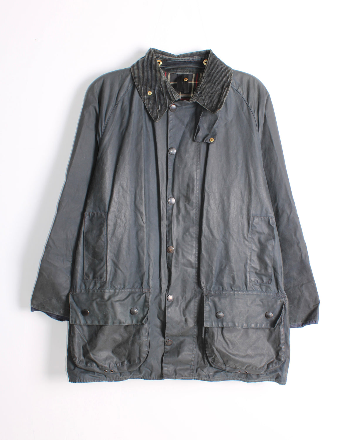 BARBOUR BEAUFORT VINTAGE WAX JACKET BLUE - S/M
