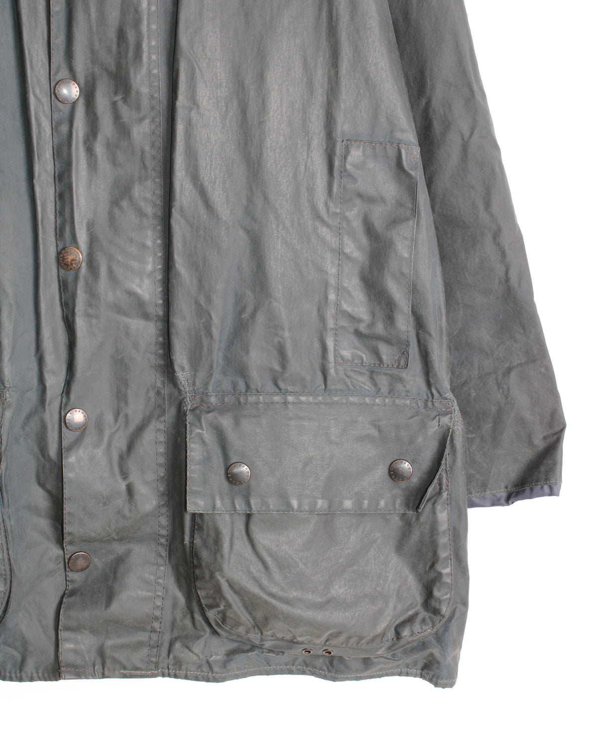 BARBOUR BEAUFORT VINTAGE WAX JACKET BLUE - S/M