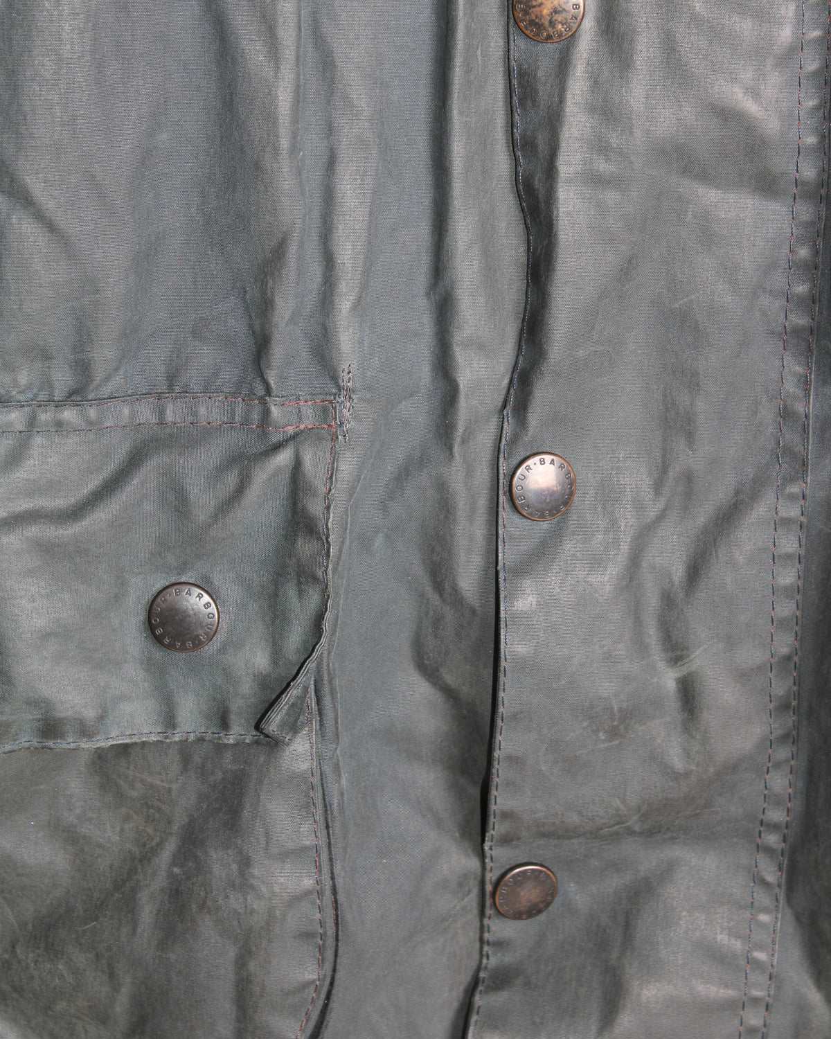BARBOUR BEAUFORT VINTAGE WAX JACKET BLUE - S/M