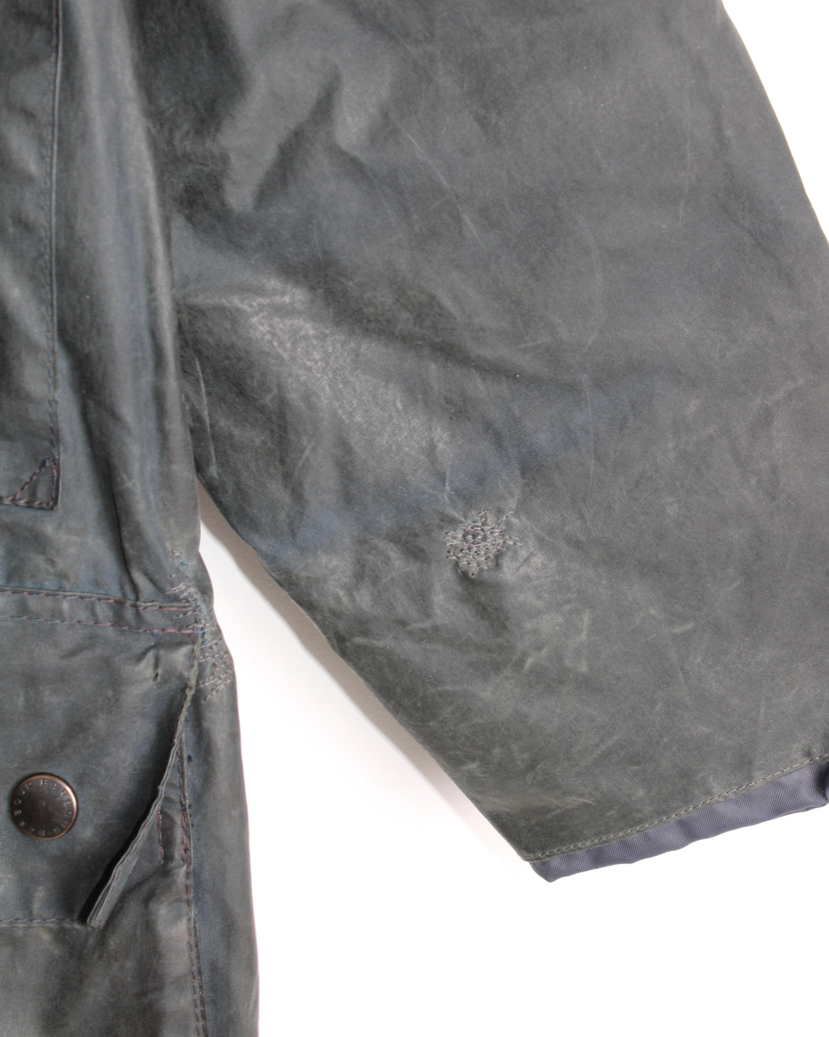 BARBOUR BEAUFORT VINTAGE WAX JACKET BLUE - S/M
