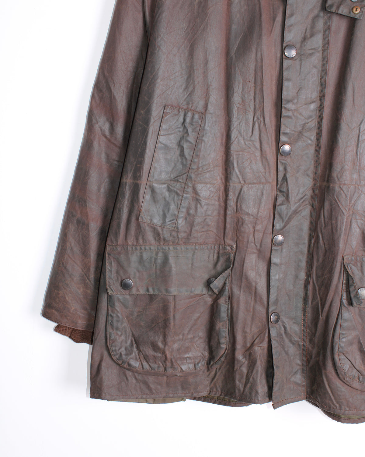 BARBOUR BEDALE VINTAGE WAX JACKET RUSTIC BROWN - M/L