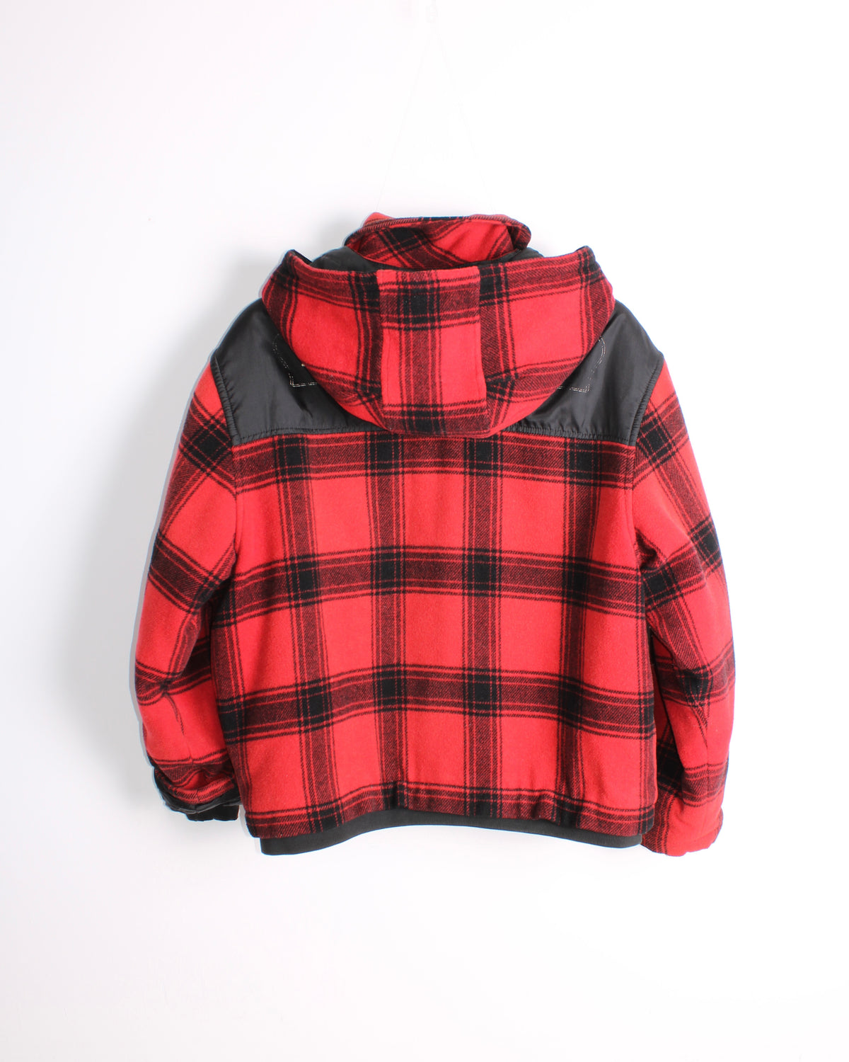AVIREX VINTAGE WOOL BOMBER JACKET TARTAN RED - XL