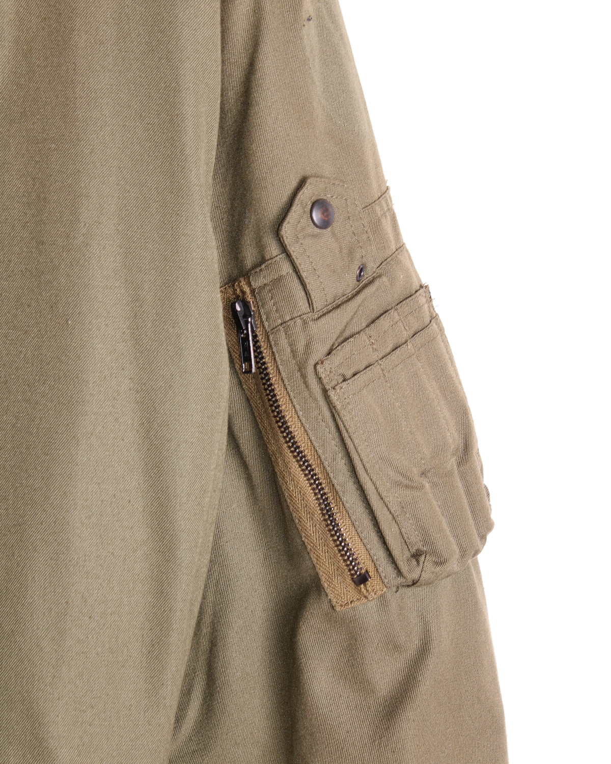 VINTAGE BOMBER MA-1 JACKET ARMY GREEN - L/XL