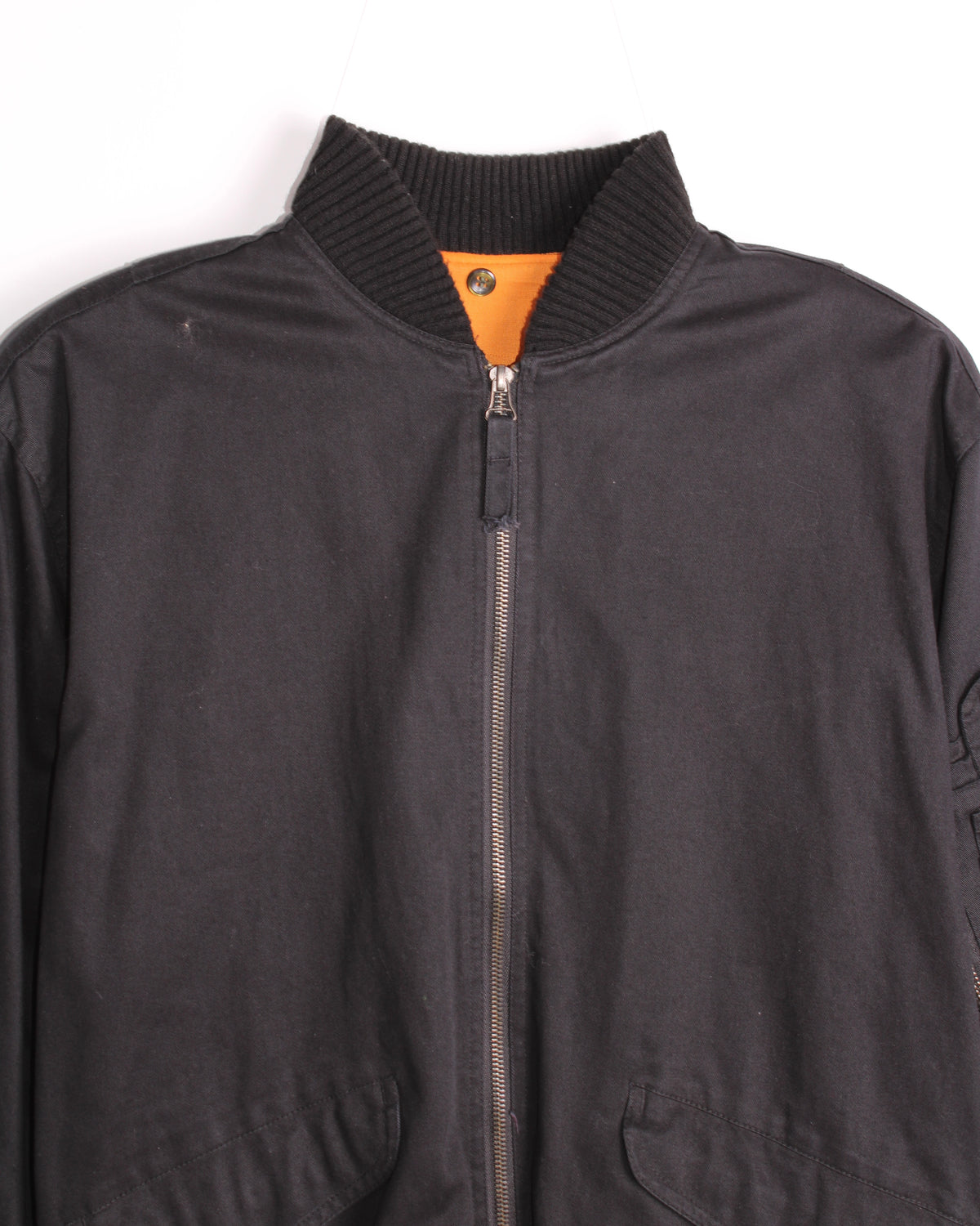 VINTAGE BOMBER MA-1 JACKET BLACK - M/L