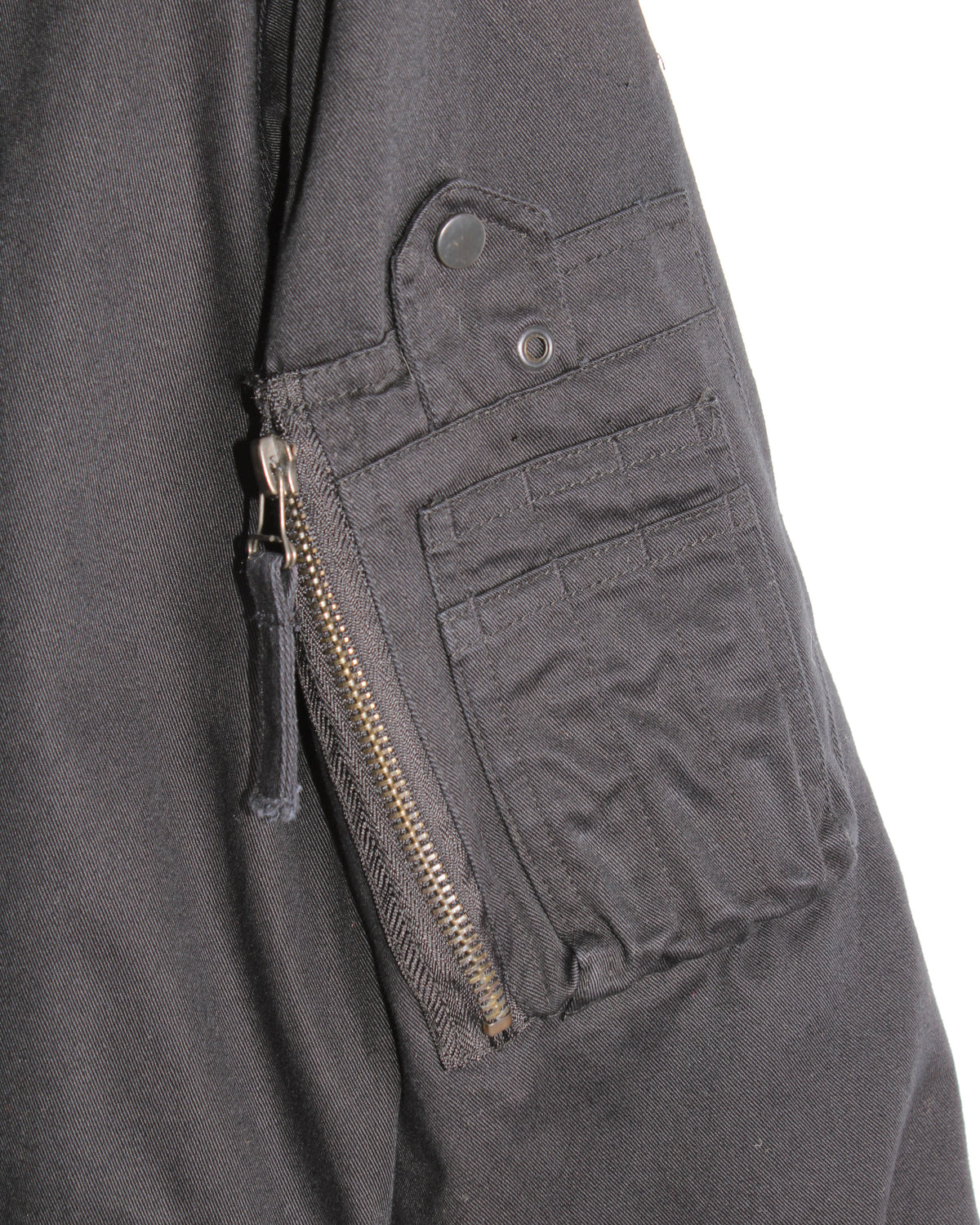 VINTAGE BOMBER MA-1 JACKET BLACK - M/L