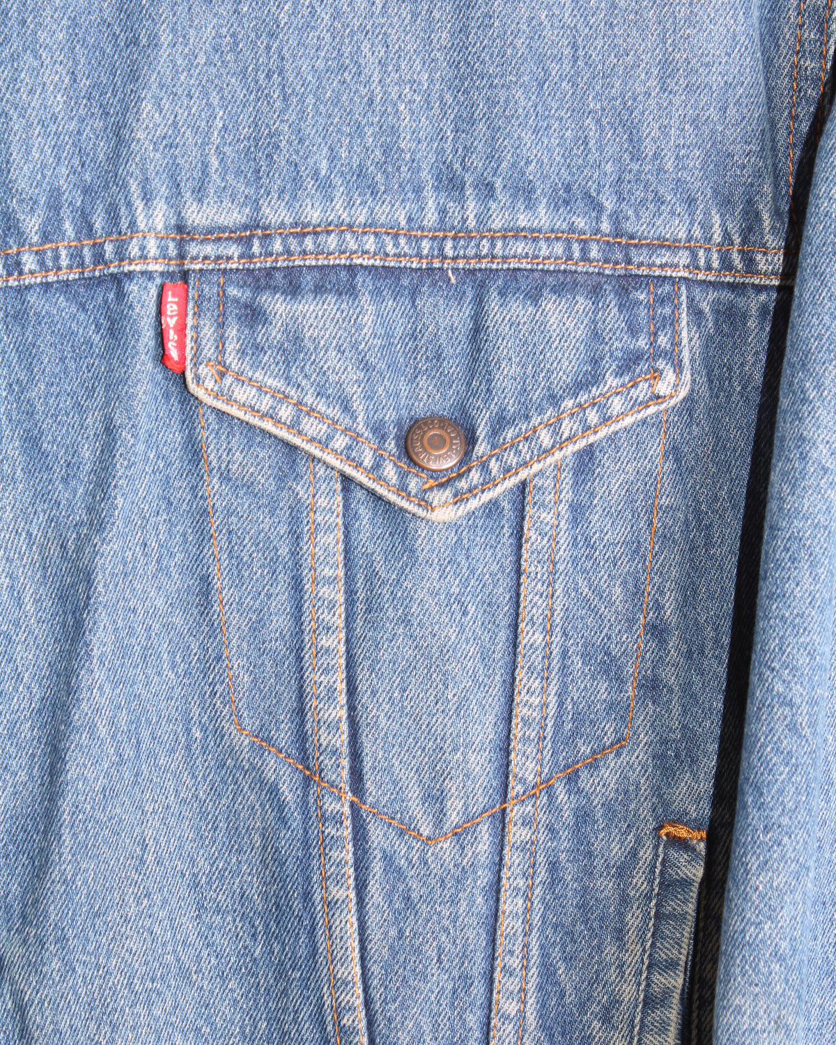 LEVIS VINTAGE SHERPA LINED DENIM JACKET 1990S VTG - M/L