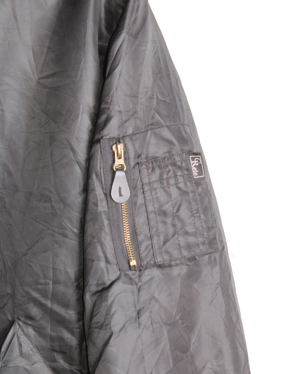 VINTAGE BOMBER MA-1 JACKET BLACK - 3XL
