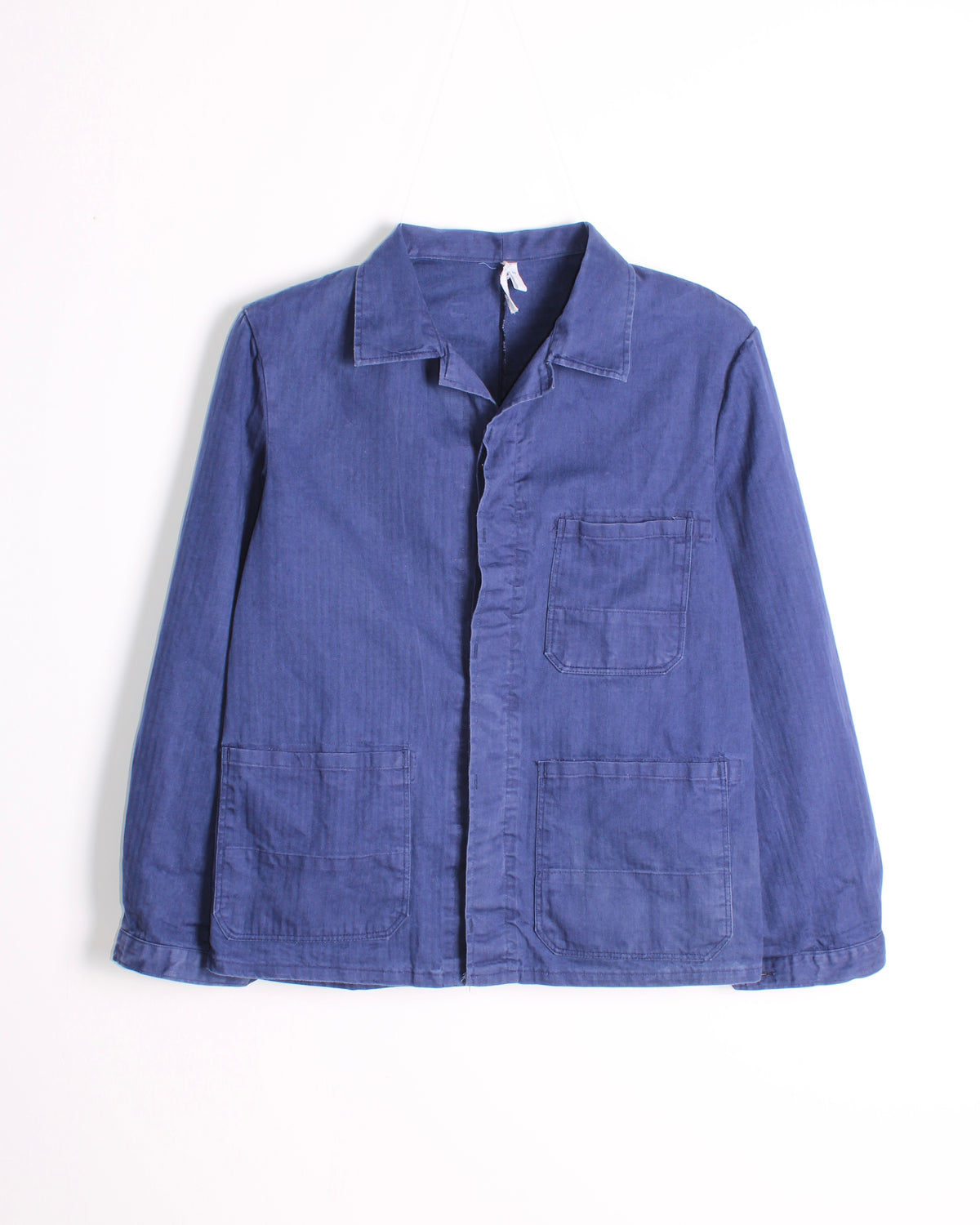 VINTAGE WORKWEAR CHORE JACKET HBT BLEU DE TRAVAIL - S/M