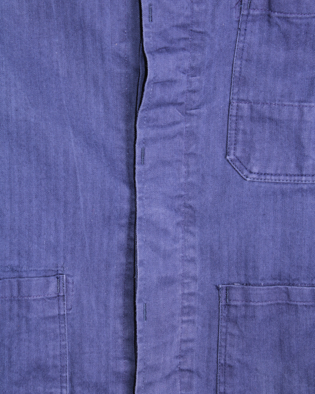 VINTAGE WORKWEAR CHORE JACKET HBT BLEU DE TRAVAIL - S/M