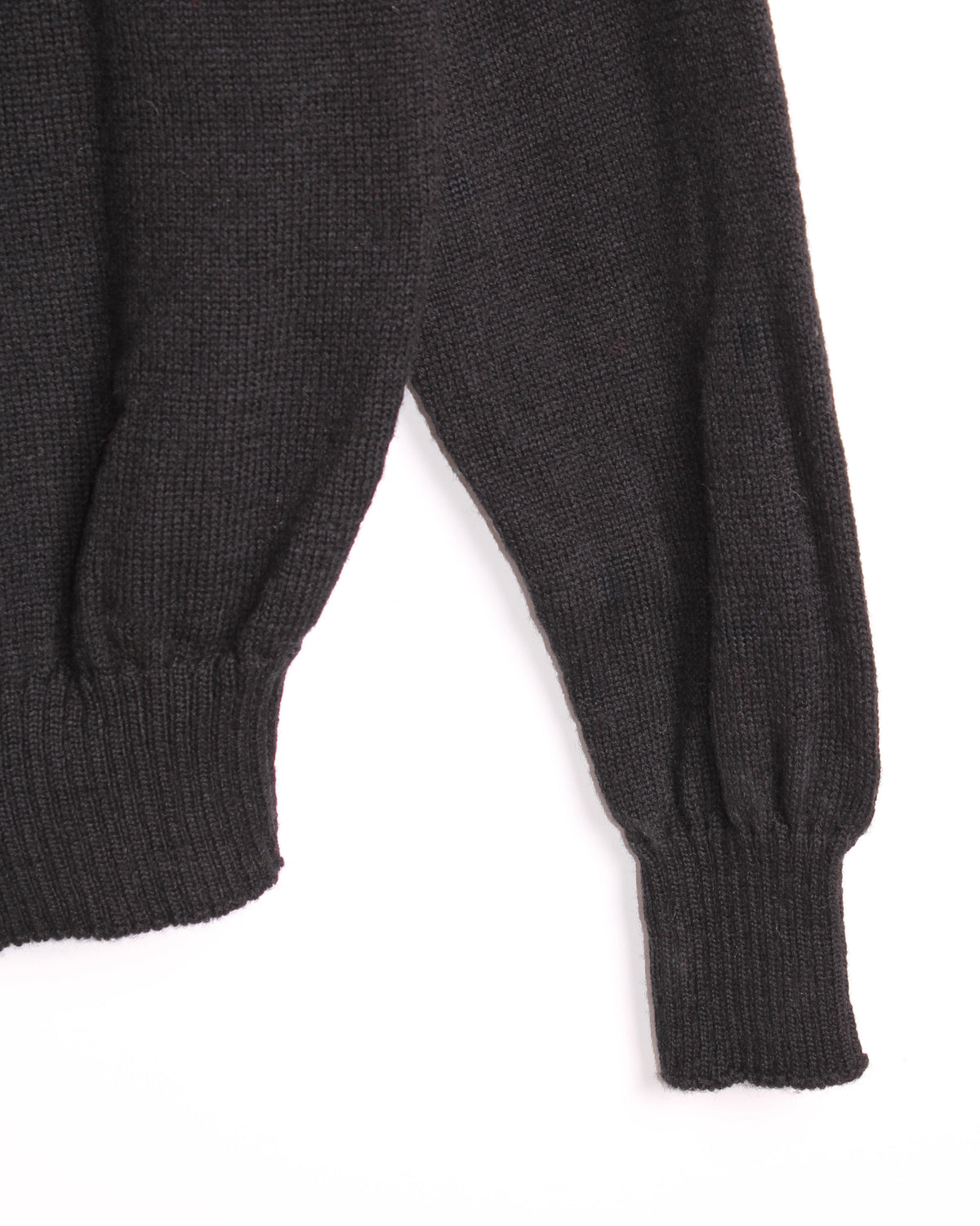 US ARMY VINTAGE WOOL MOCK NECK KNIT BLACK