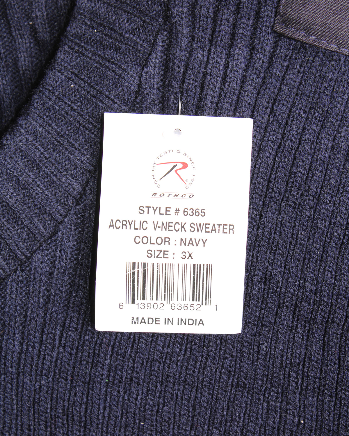 ROTCHO VINTAGE KNIT NAVY BLUE - 3XL