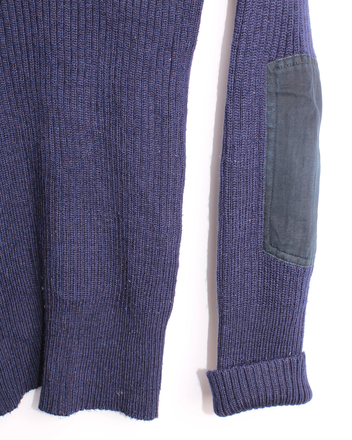 US ARMY VINTAGE 80S WOOL KNIT NAVY BLUE - M/L