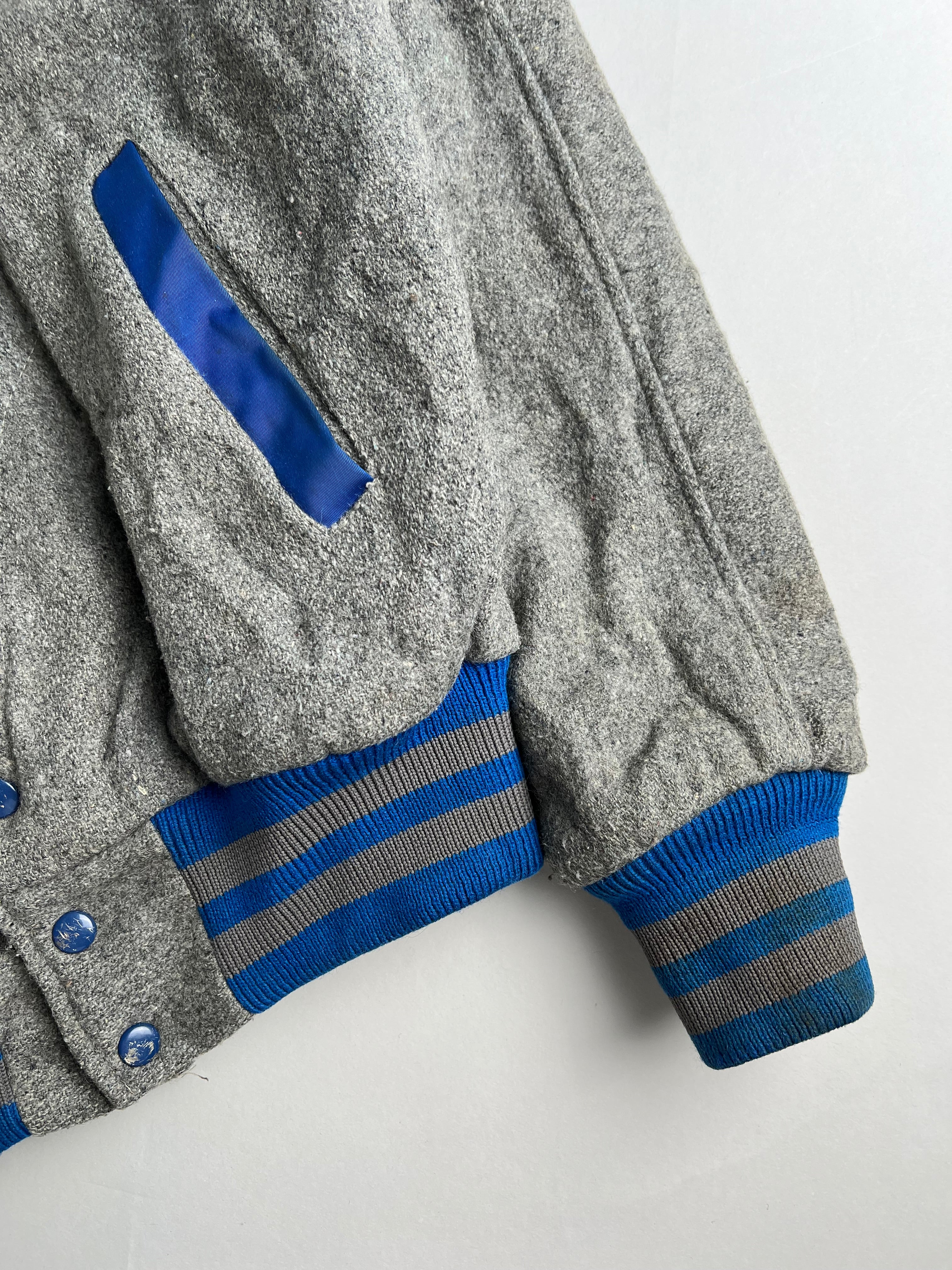 VINTAGE VARSITY JACKET EMPIRE MFG MADE IN USA 1970S - M