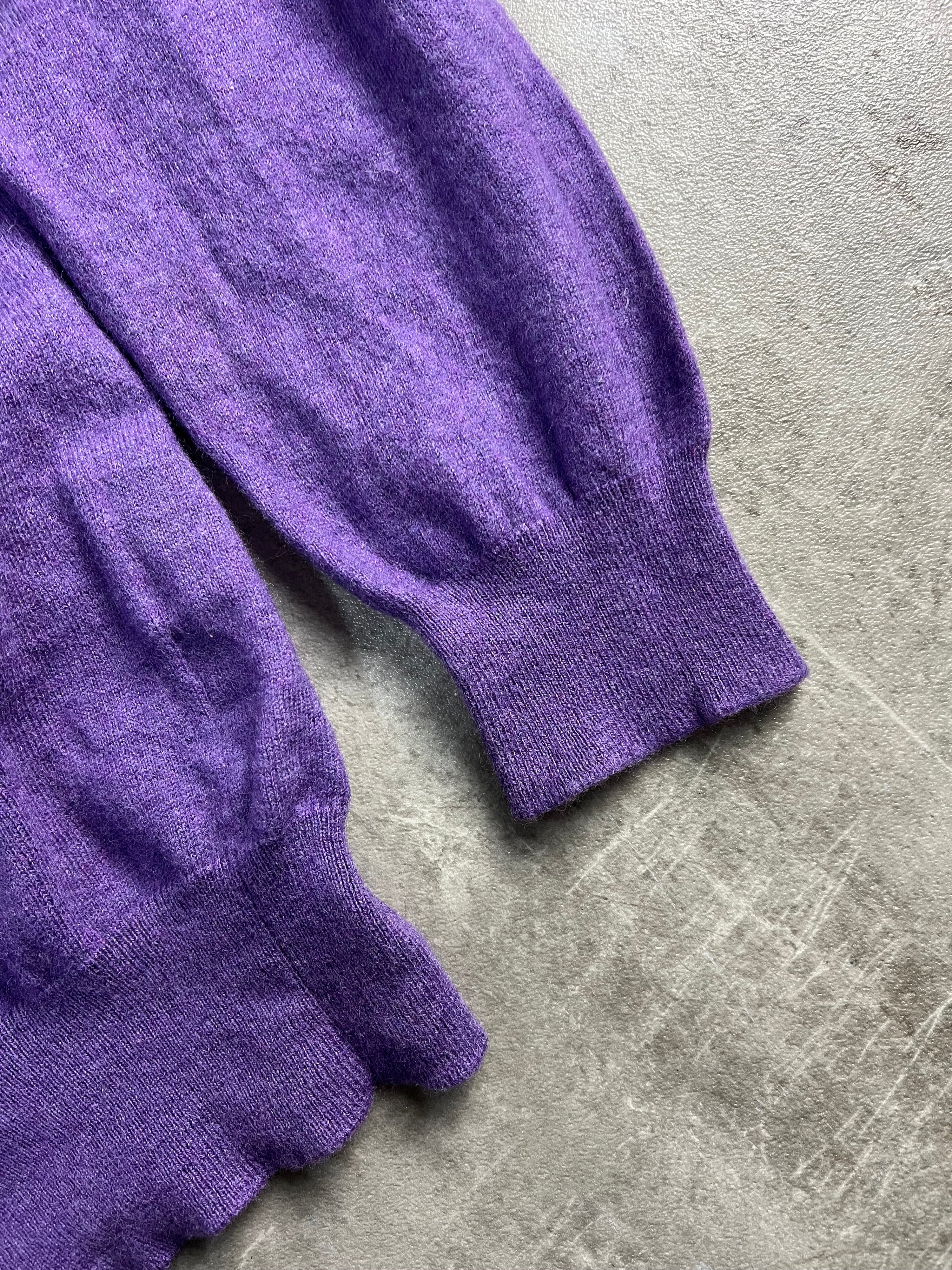 RALPH LAUREN MERINO WOOL KNIT PURPLE - XL