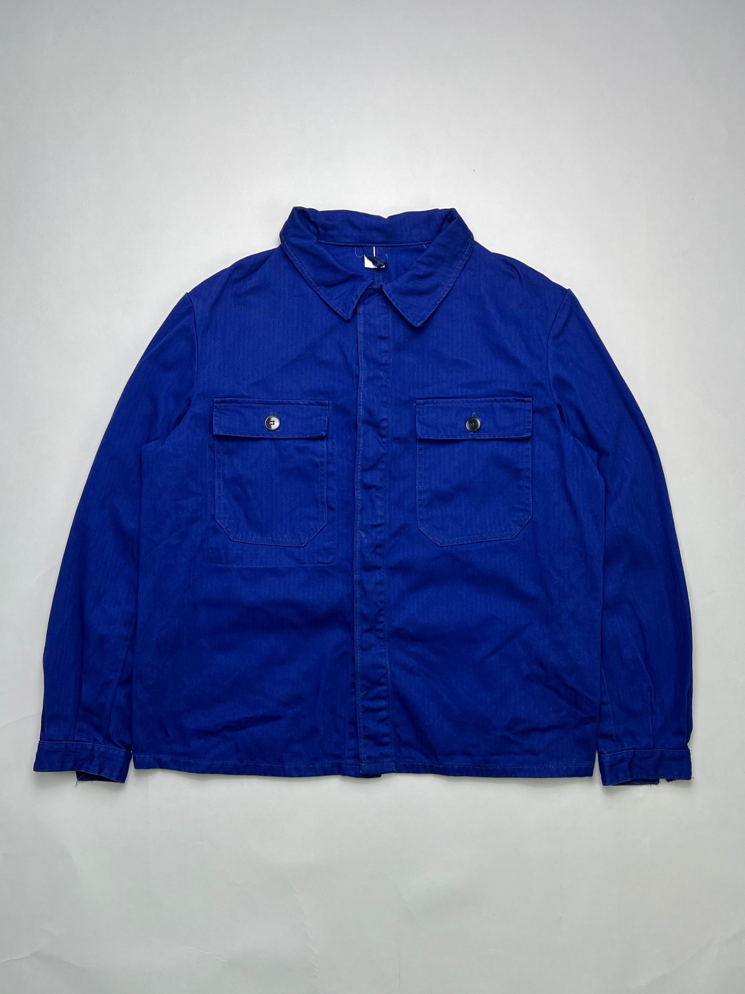 FRENCH WORK SHORT JACKET VINTAGE HBT BLEU DE TRAVAIL - M/L