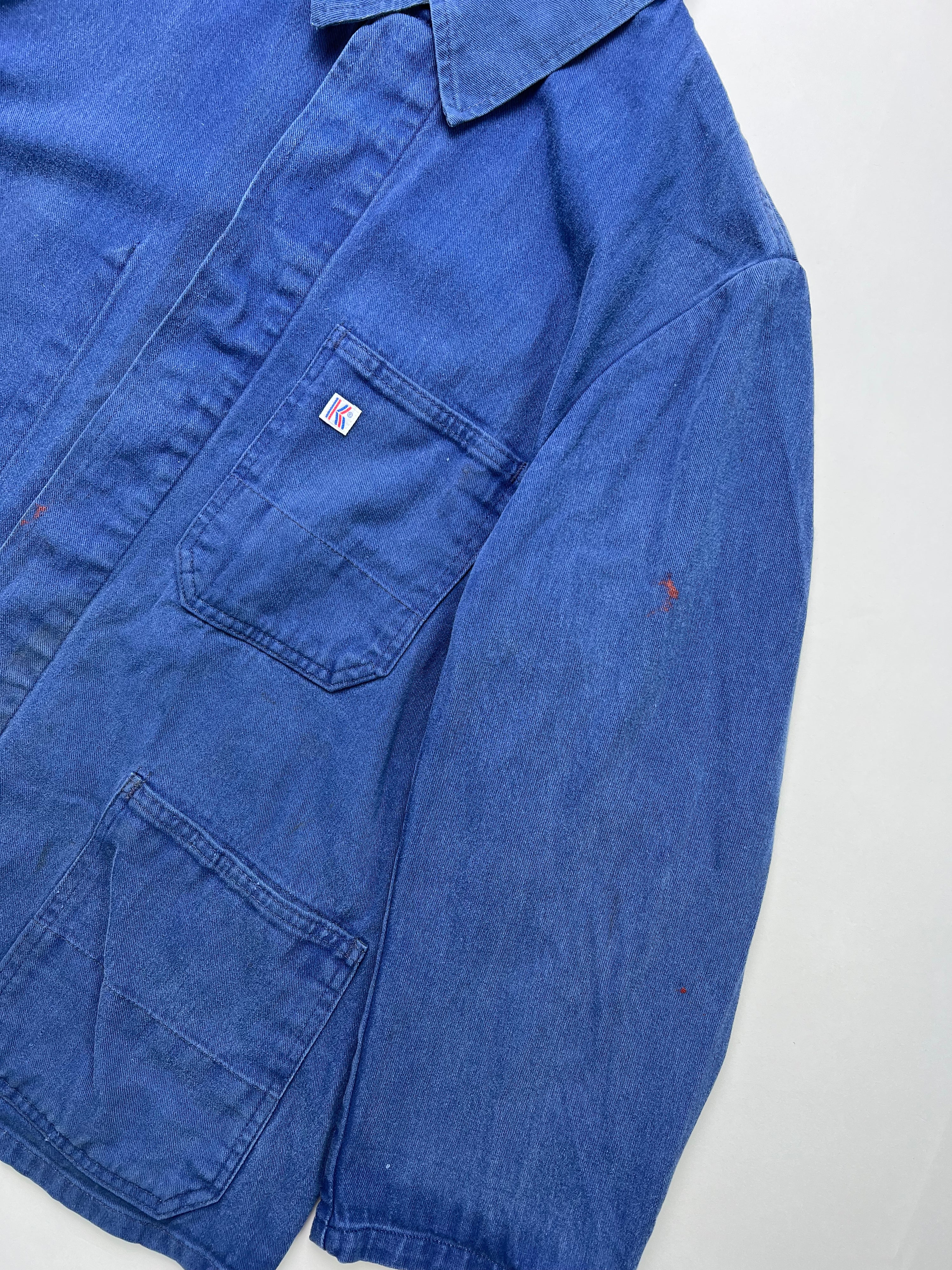 FRENCH WORK CHORE JACKET VINTAGE BLEU DE TRAVAIL - S/M