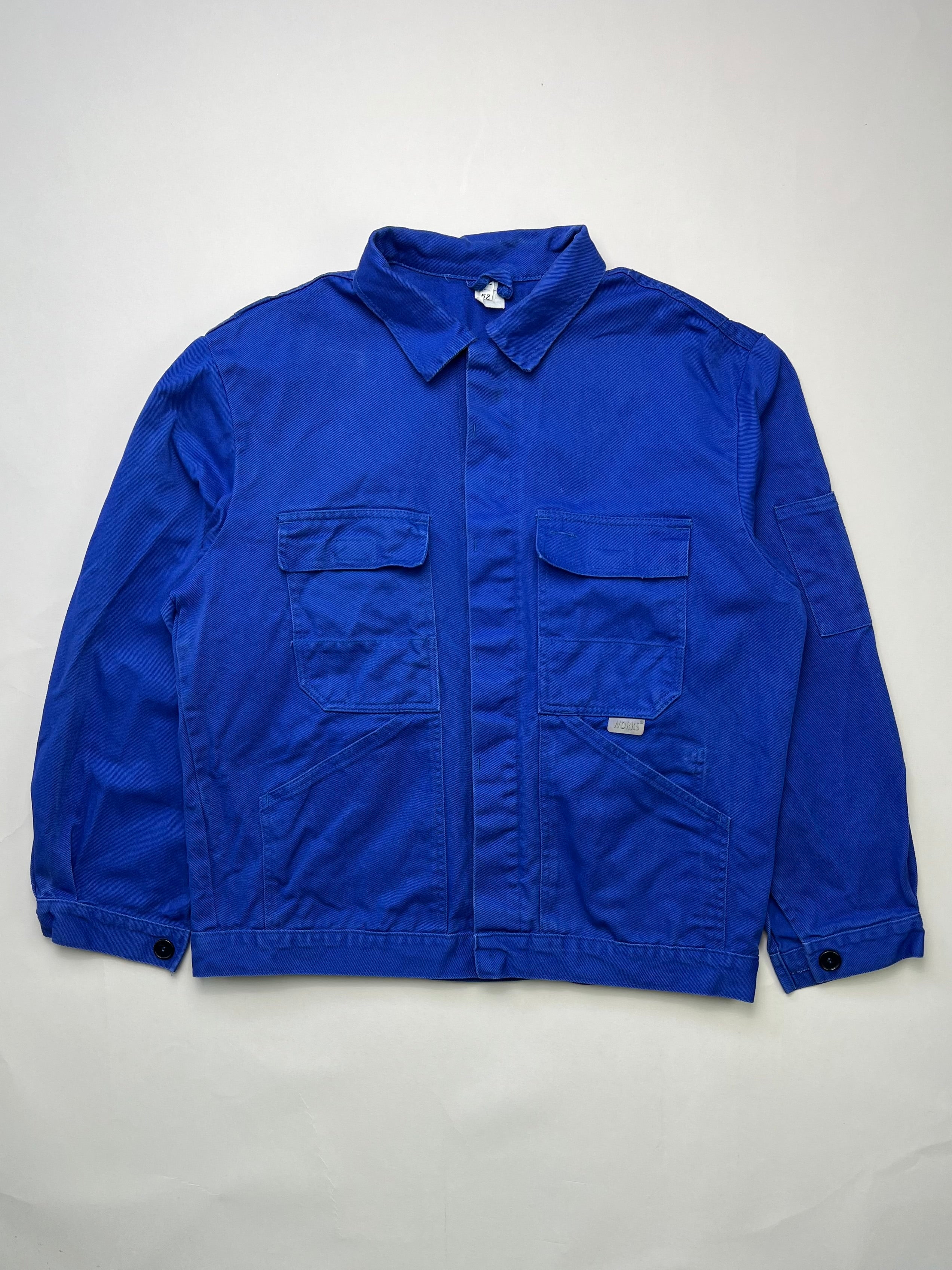 FRENCH WORK SHORT JACKET VINTAGE BLEU DE TRAVAIL - M/L