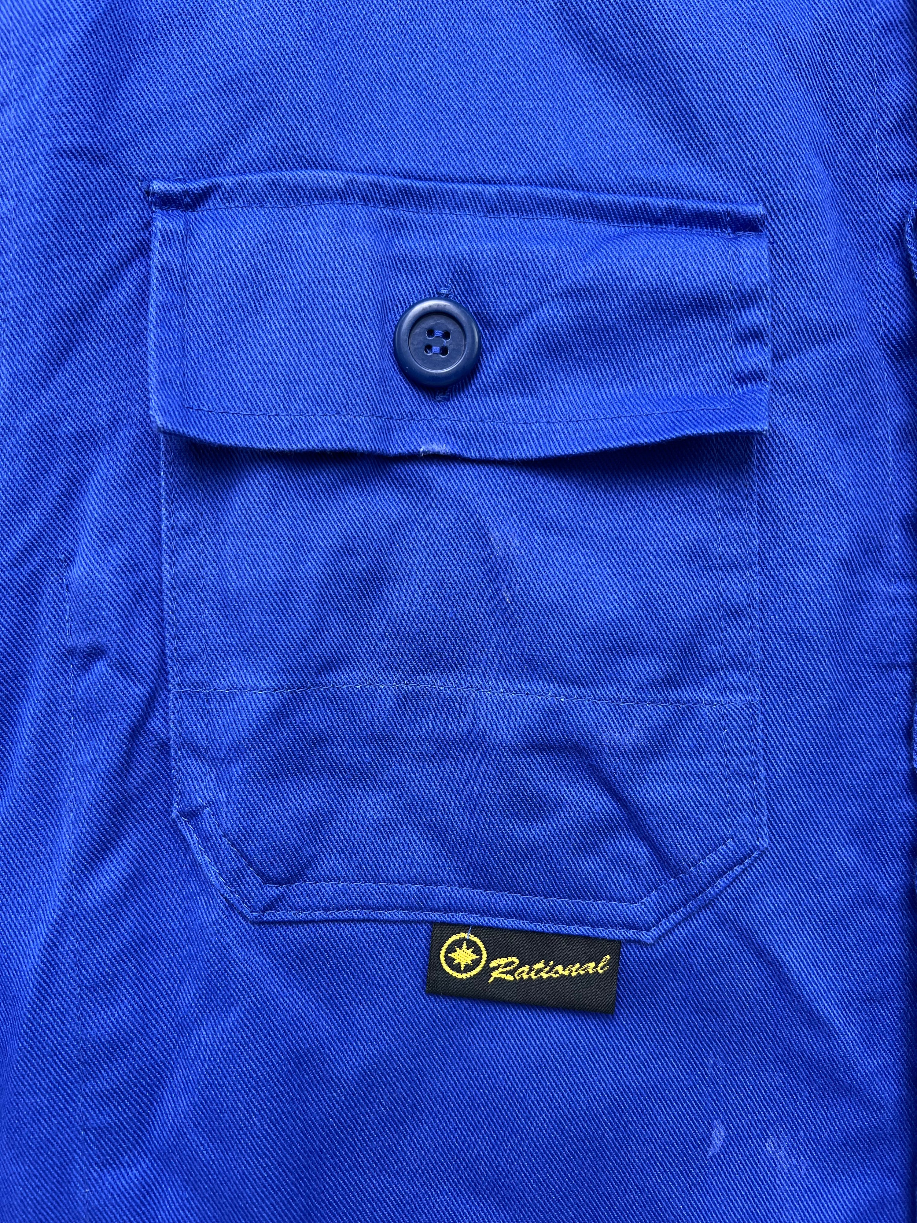 FRENCH WORK SHORT JACKET VINTAGE BLEU DE TRAVAIL - M/L