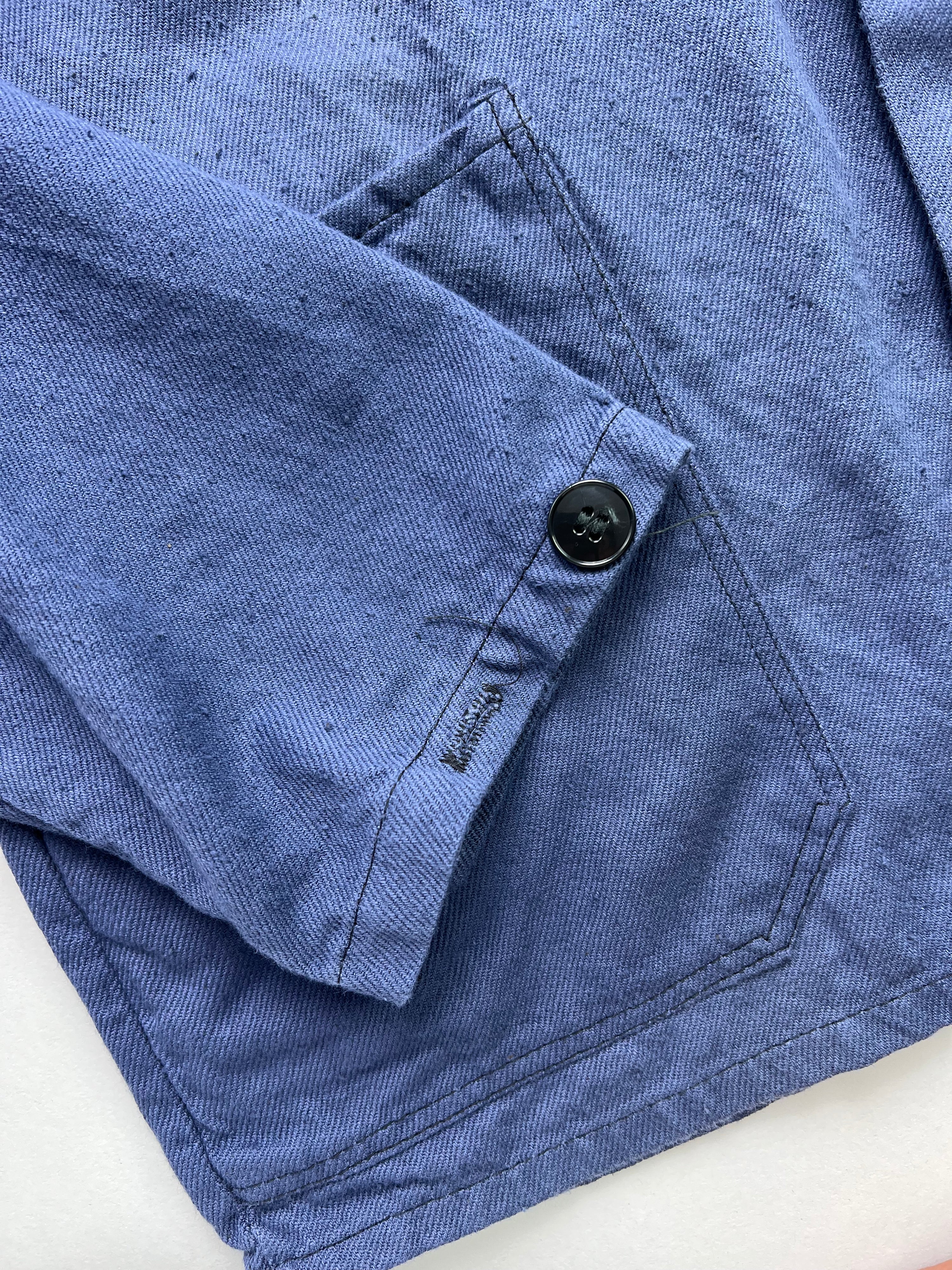 FRENCH WORK CHORE JACKET VINTAGE BLEU DE TRAVAIL - S/M