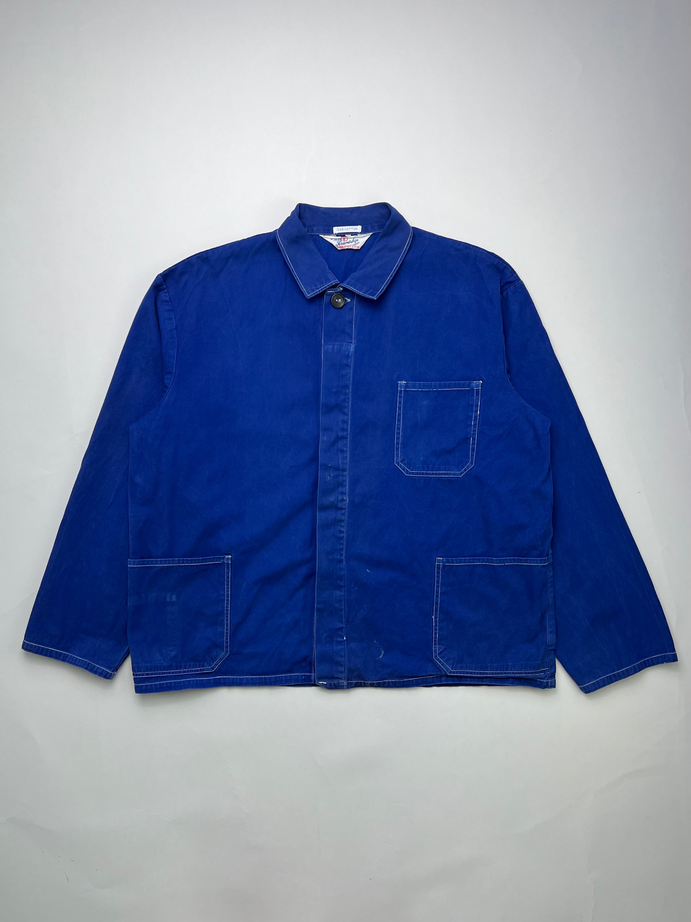 FRENCH WORK CHORE JACKET VINTAGE BLEU DE TRAVAIL - M/L