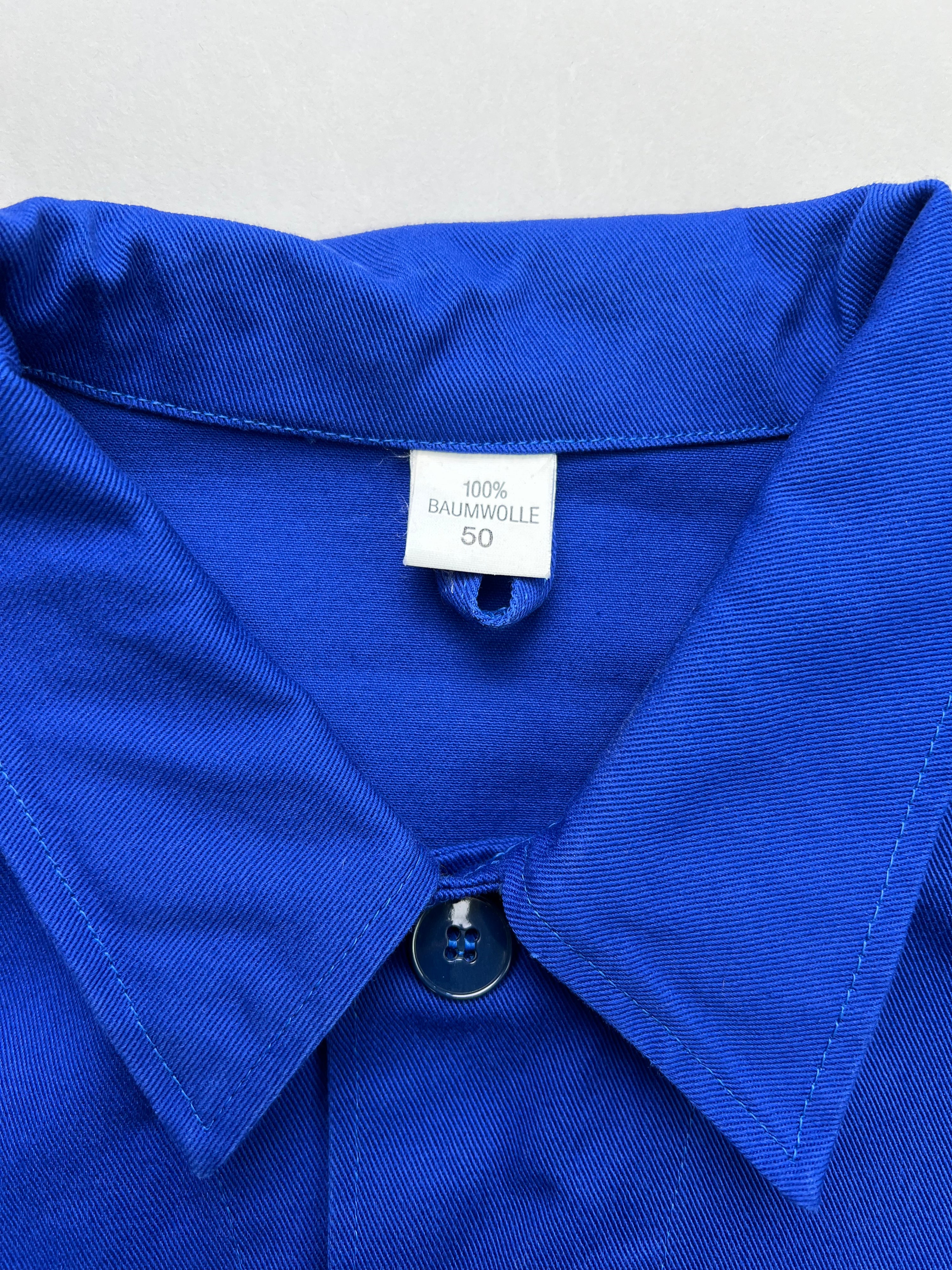 FRENCH WORK SHORT JACKET VINTAGE BLEU DE TRAVAIL - M/L