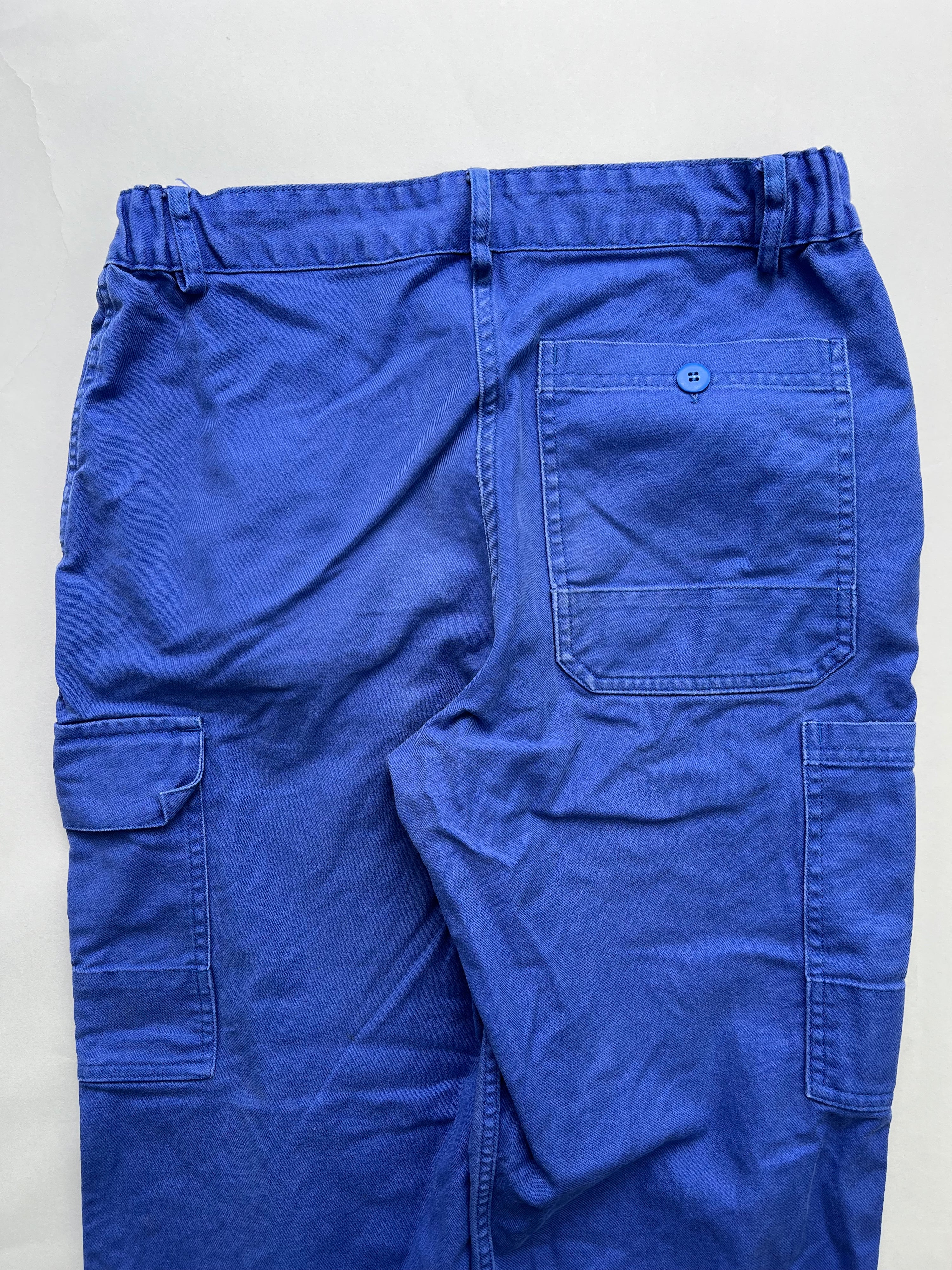 FRENCH WORKWEAR BLEU DE TRAVAIL VINTAGE WORK CARGO PANTS - W30/W31