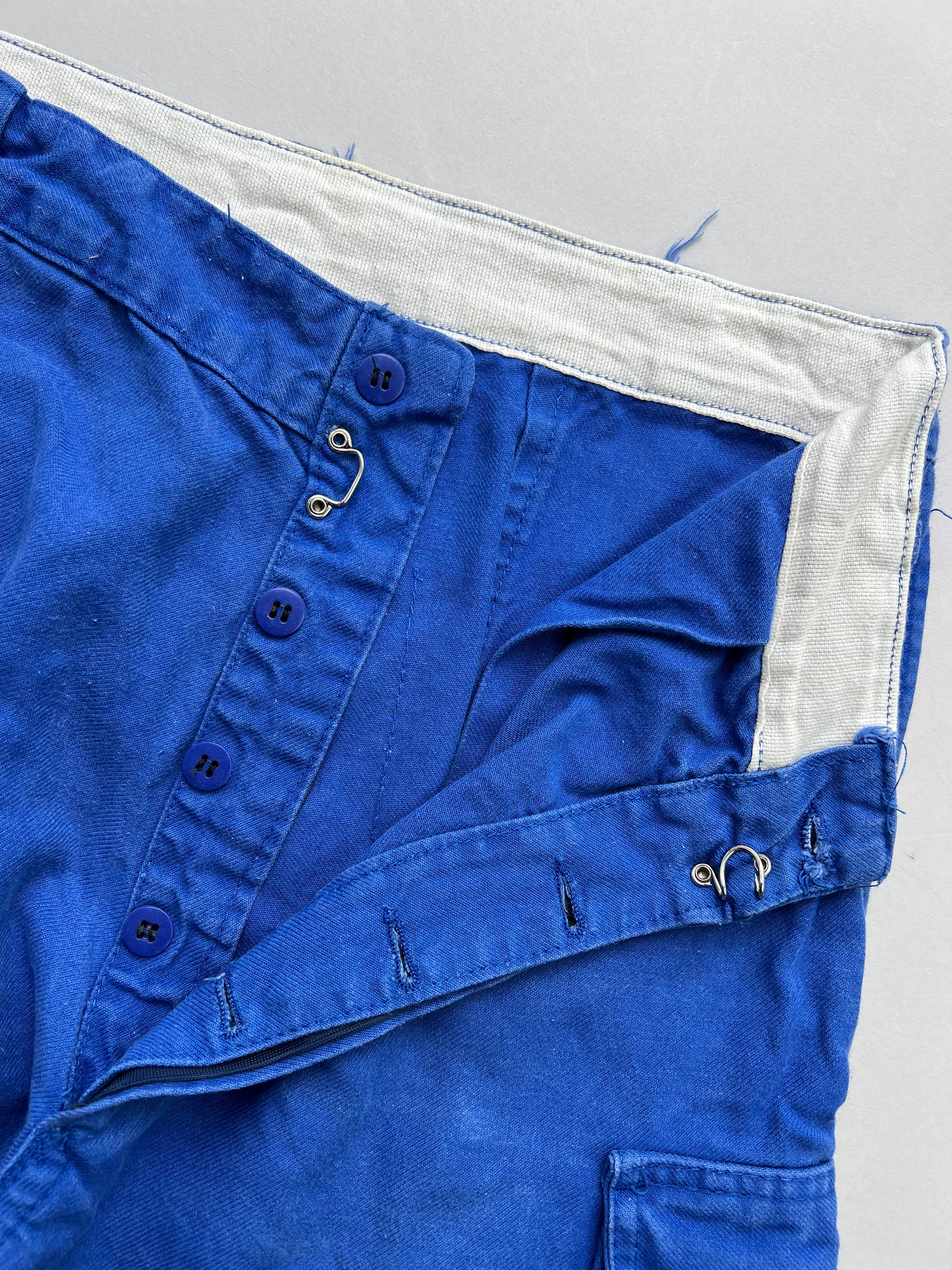 FRENCH WORKWEAR BLEU DE TRAVAIL VINTAGE WORK CARGO PANTS - W30