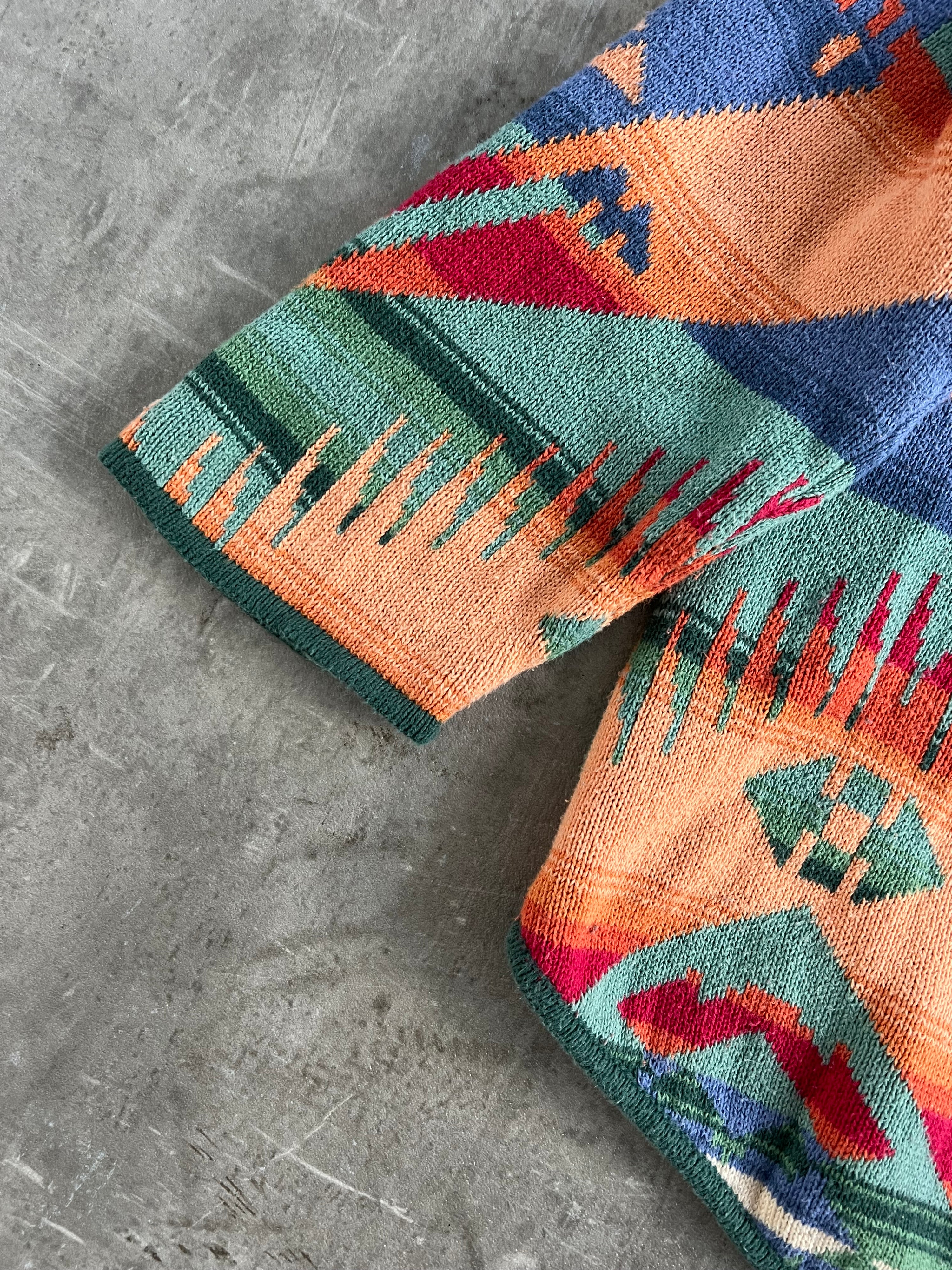 RALPH LAUREN CHAPS NAVAJO COTTON KNIT - XS
