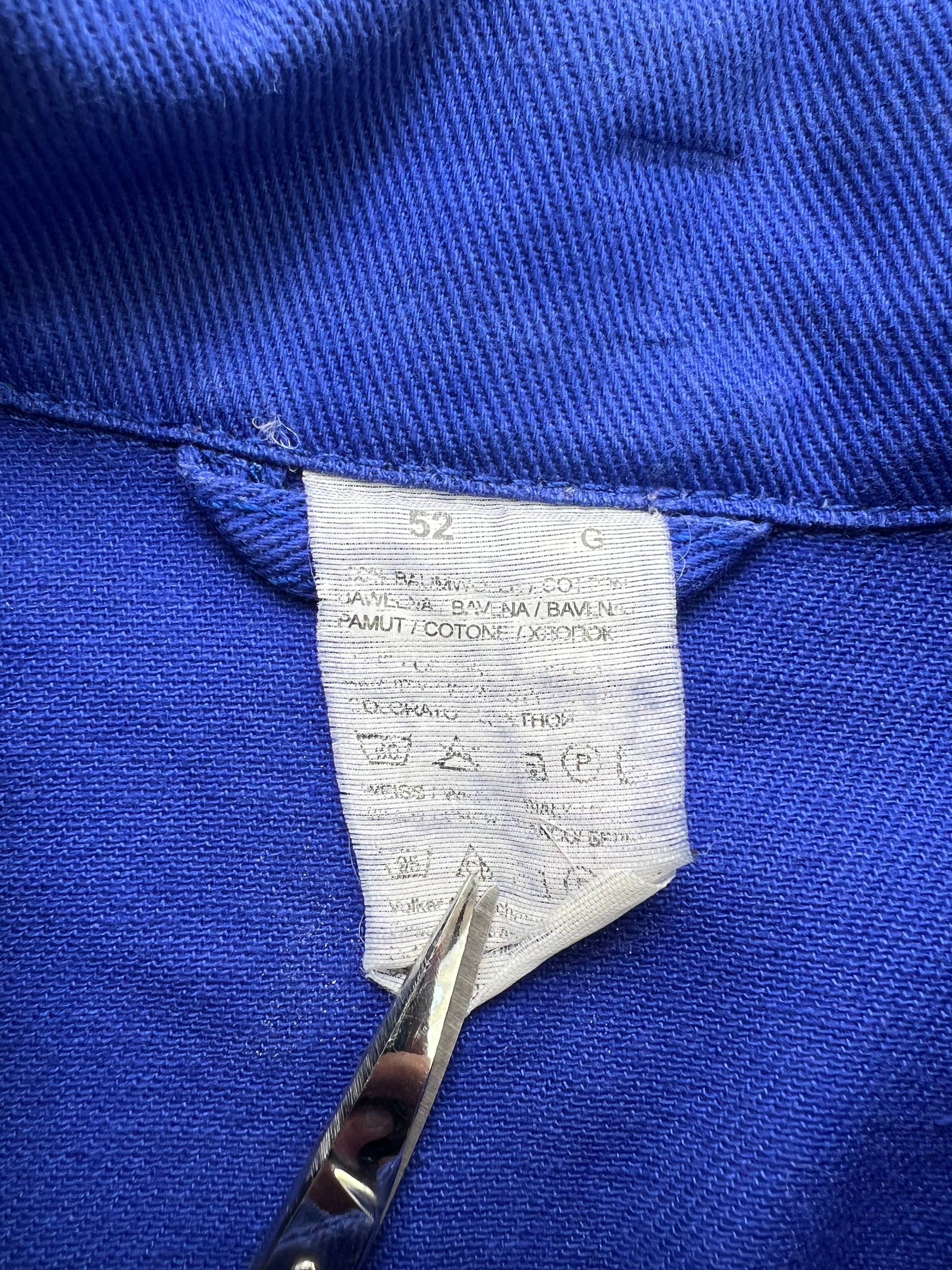 FRENCH WORK CHORE JACKET VINTAGE BLEU DE TRAVAIL - L/XL