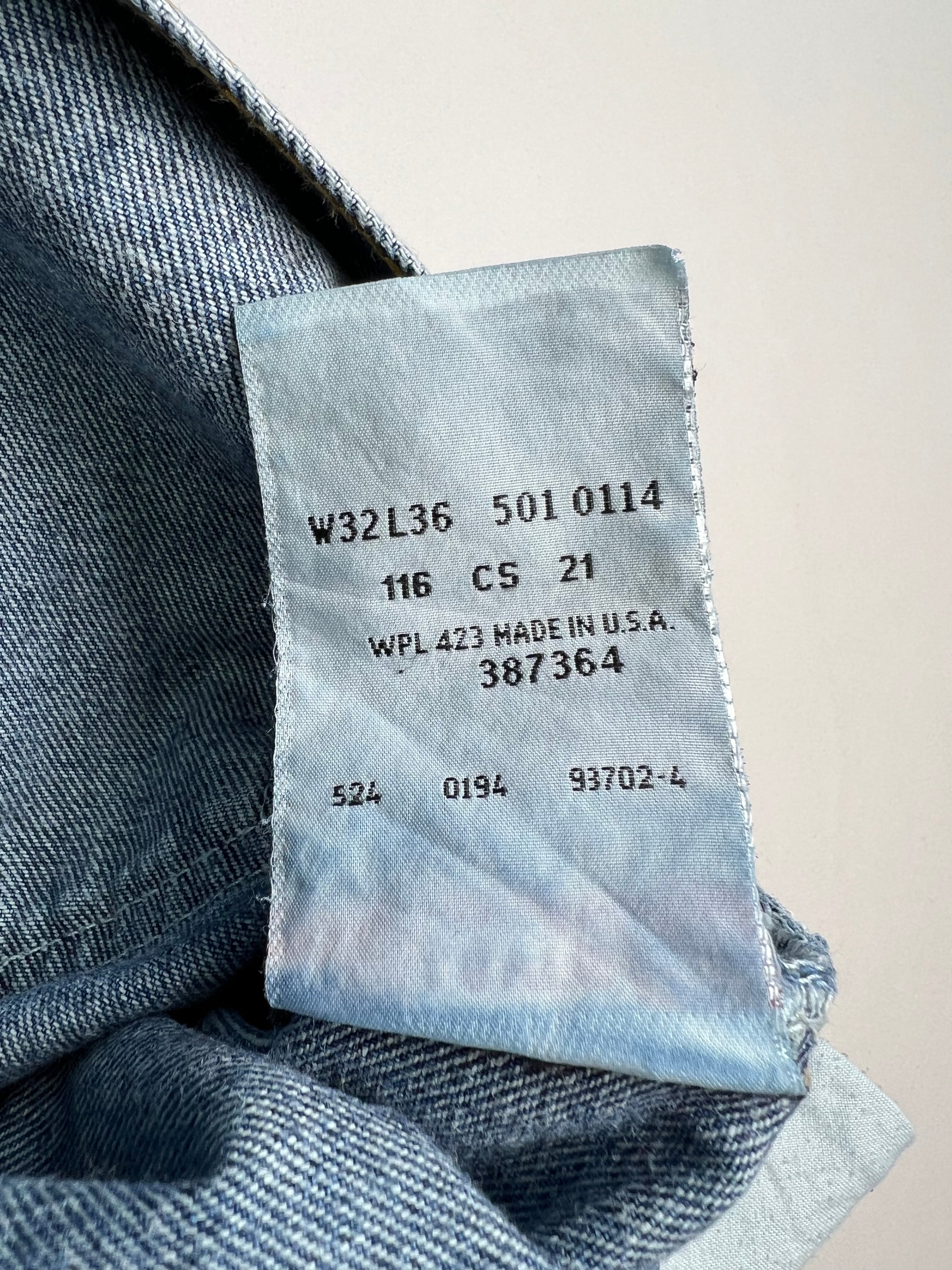 LEVIS 501 VINTAGE JEANS MADE IN USA - W32