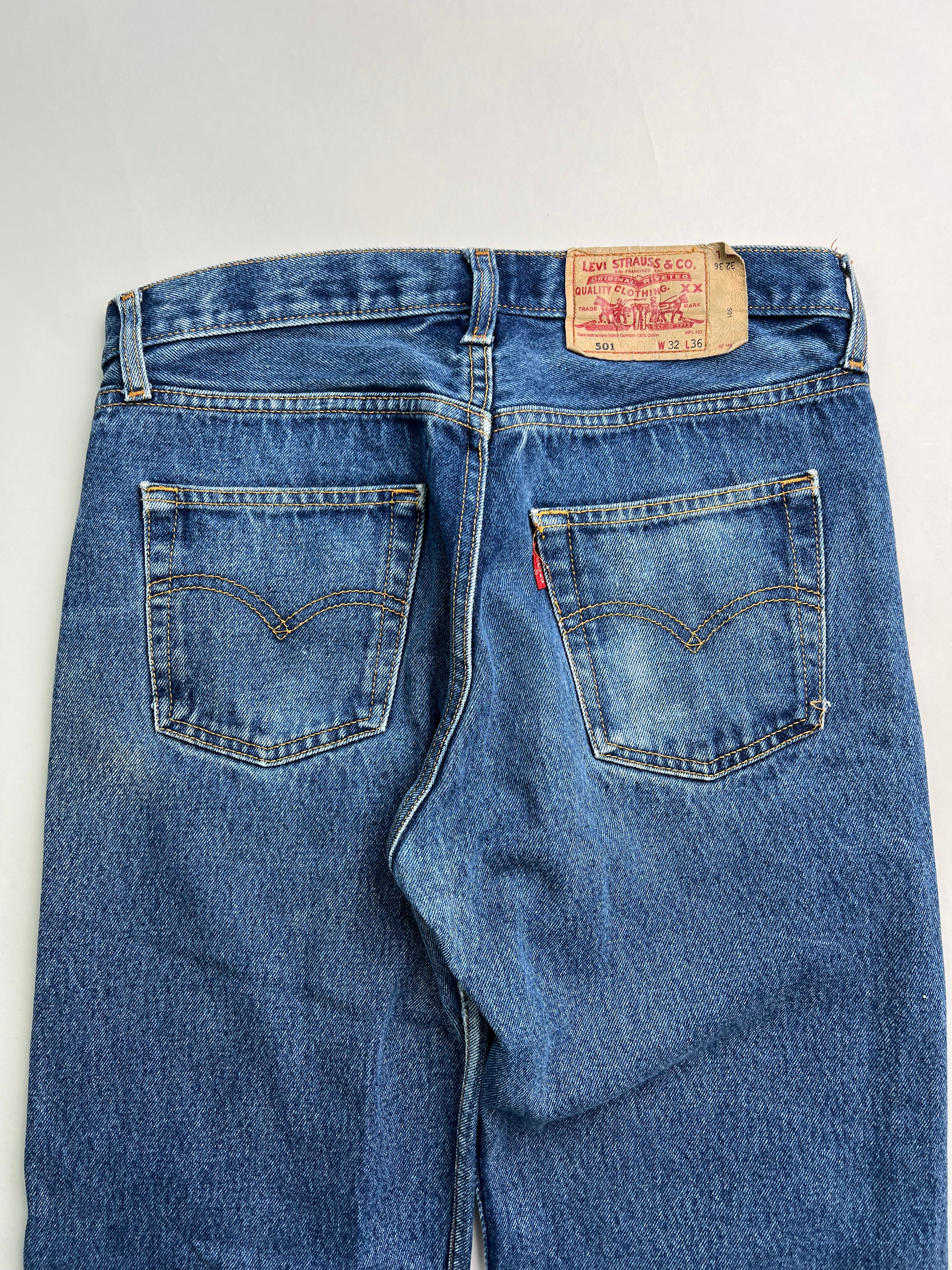 LEVIS 501 VINTAGE JEANS MADE IN USA - W32