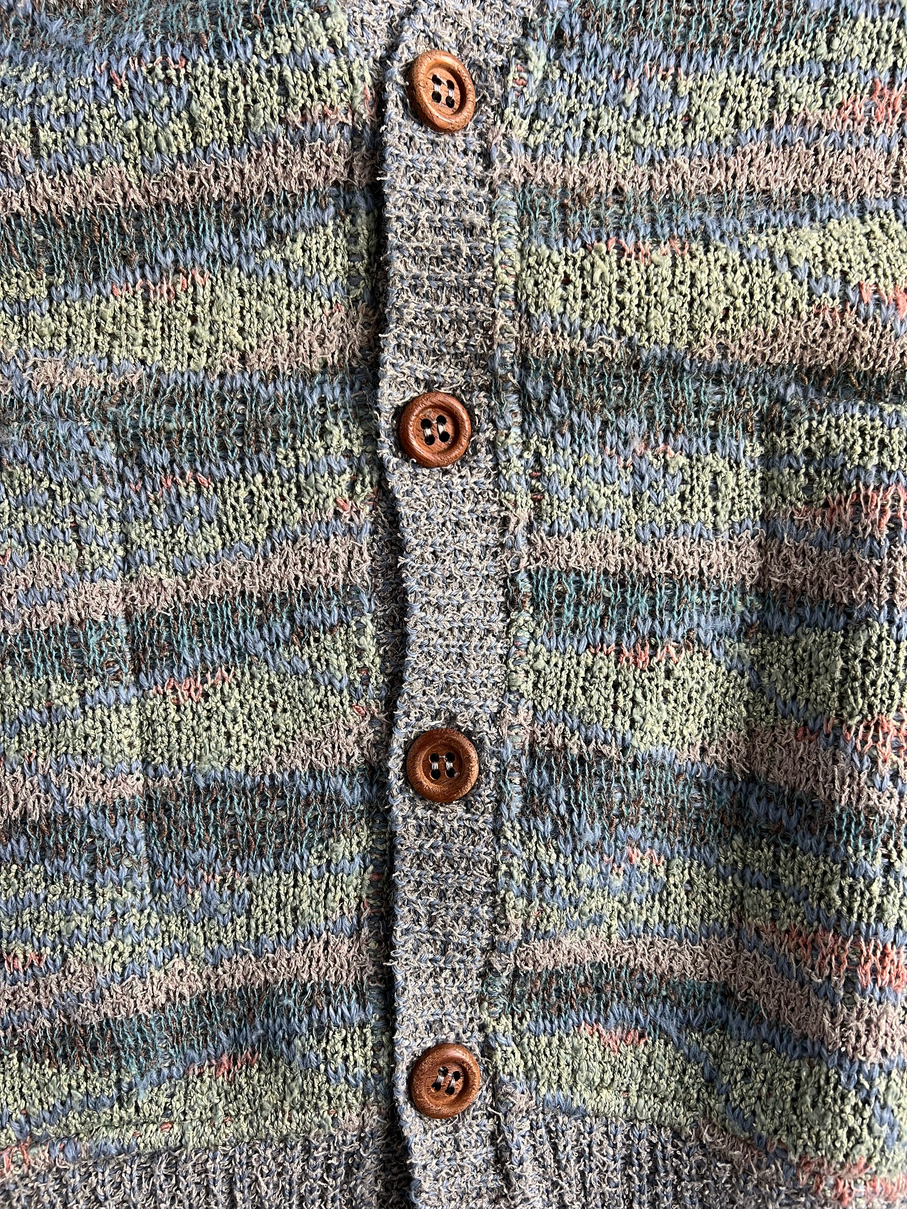 MISSONI MULTICOLOR PATTERN CARDIGAN KNIT - S