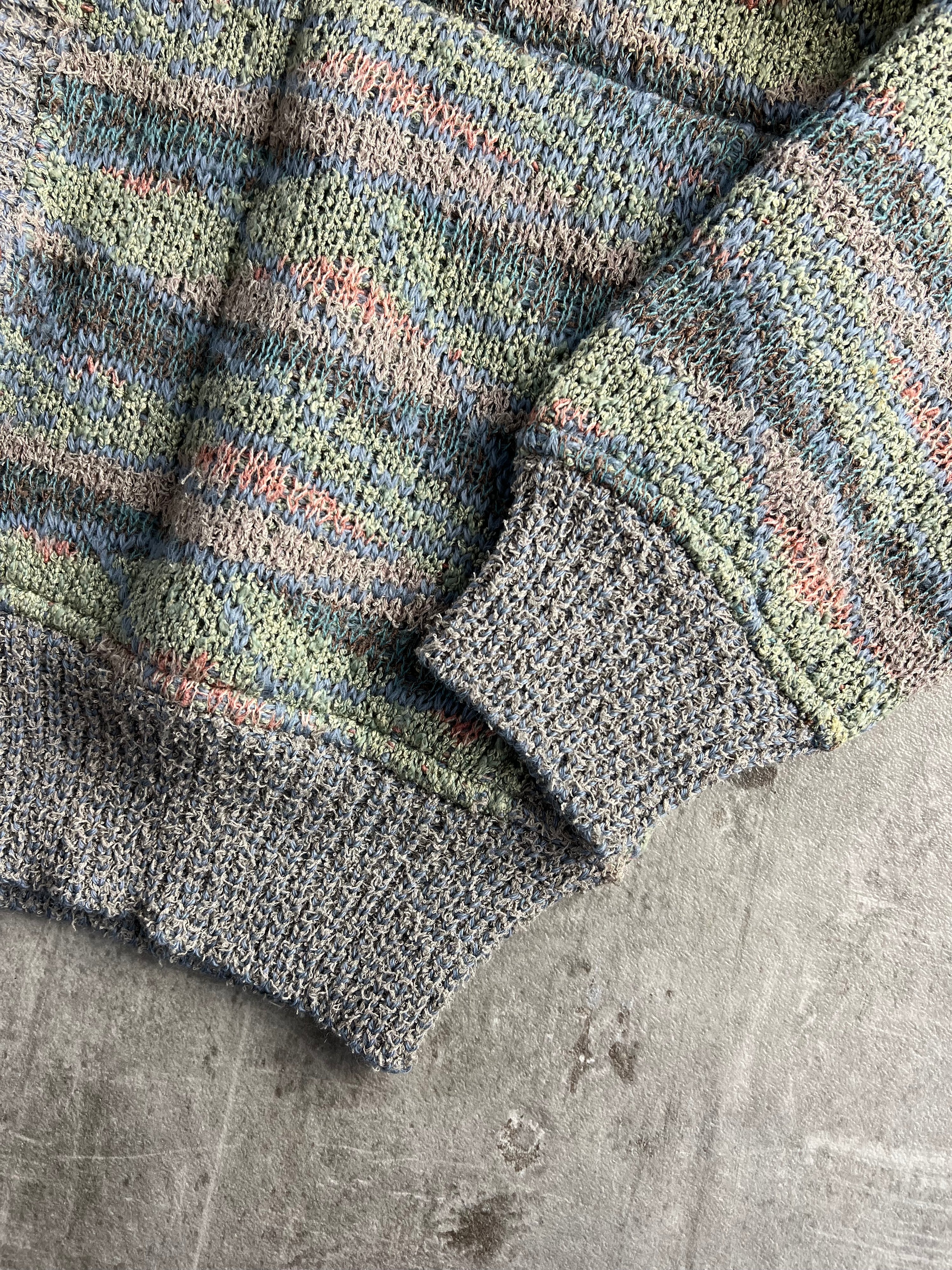 MISSONI MULTICOLOR PATTERN CARDIGAN KNIT - S
