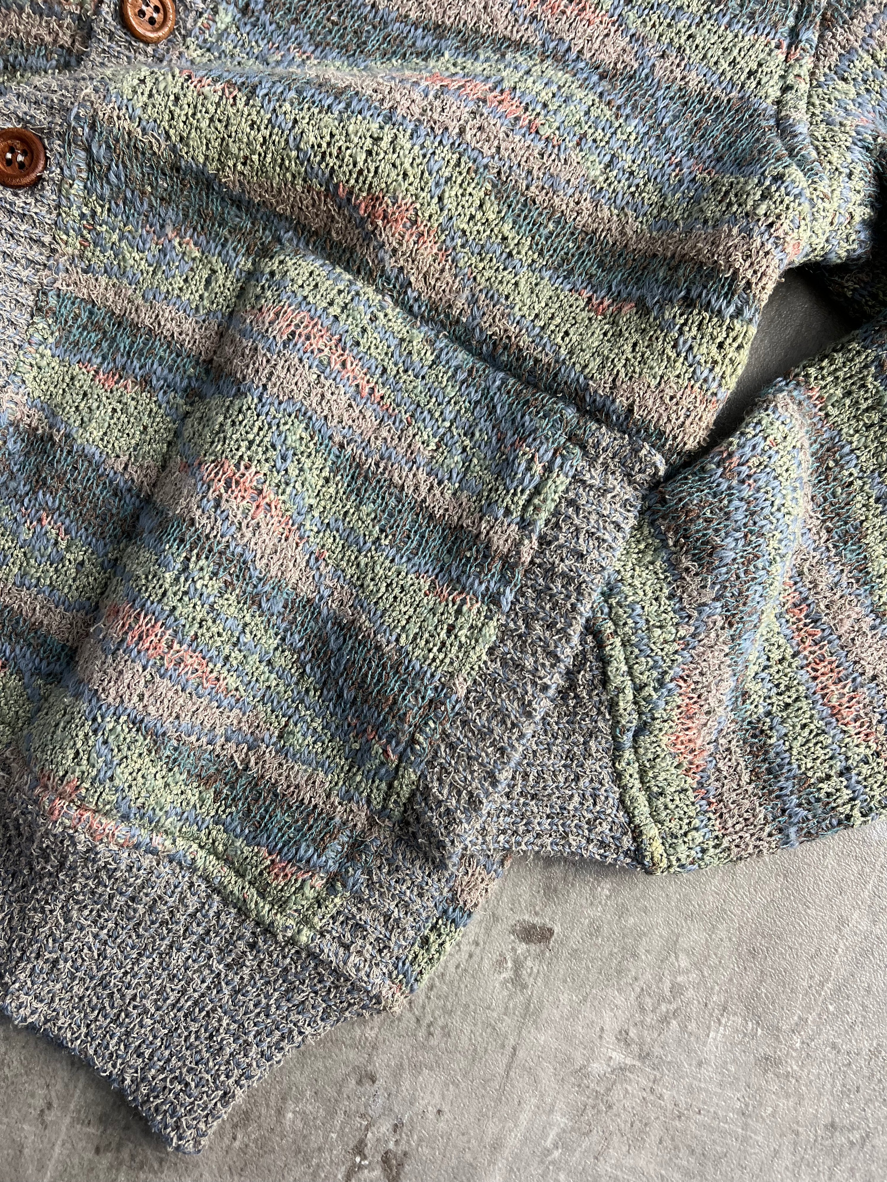 MISSONI MULTICOLOR PATTERN CARDIGAN KNIT - S